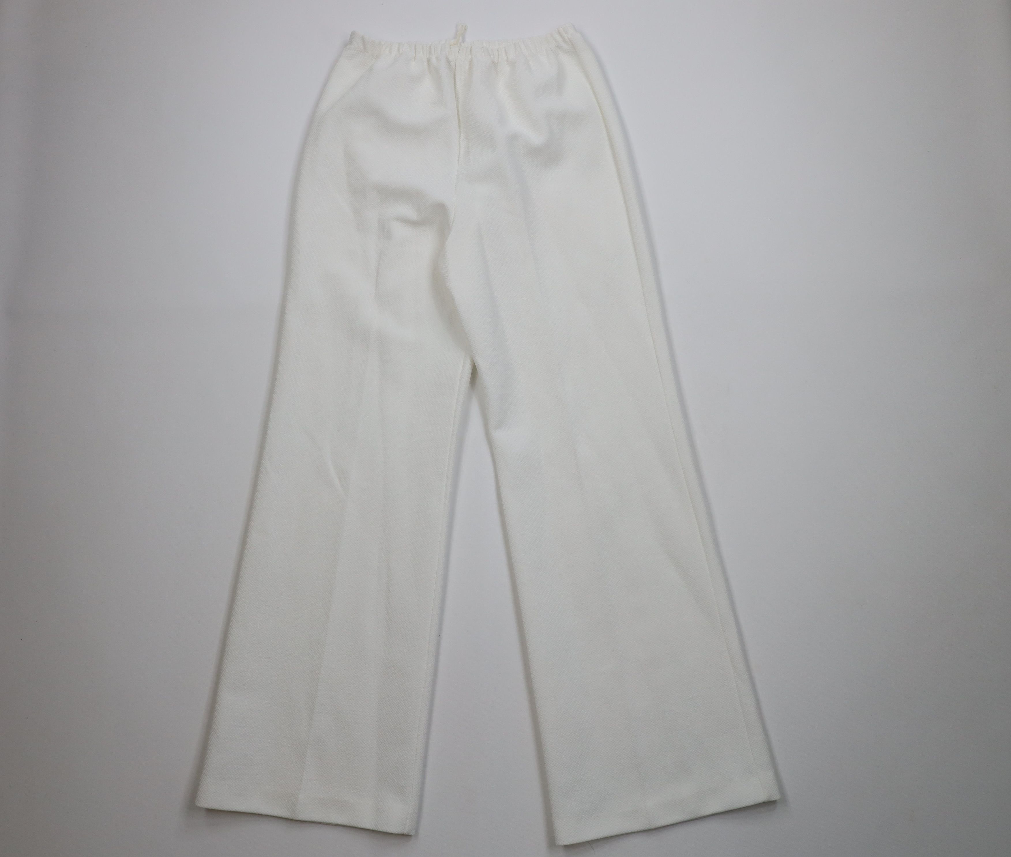 Vintage Vintage 70s Streetwear Wide Leg Bell Bottoms Pants White USA Size 36" / US 14 / IT 50 - 1 Thumbnail