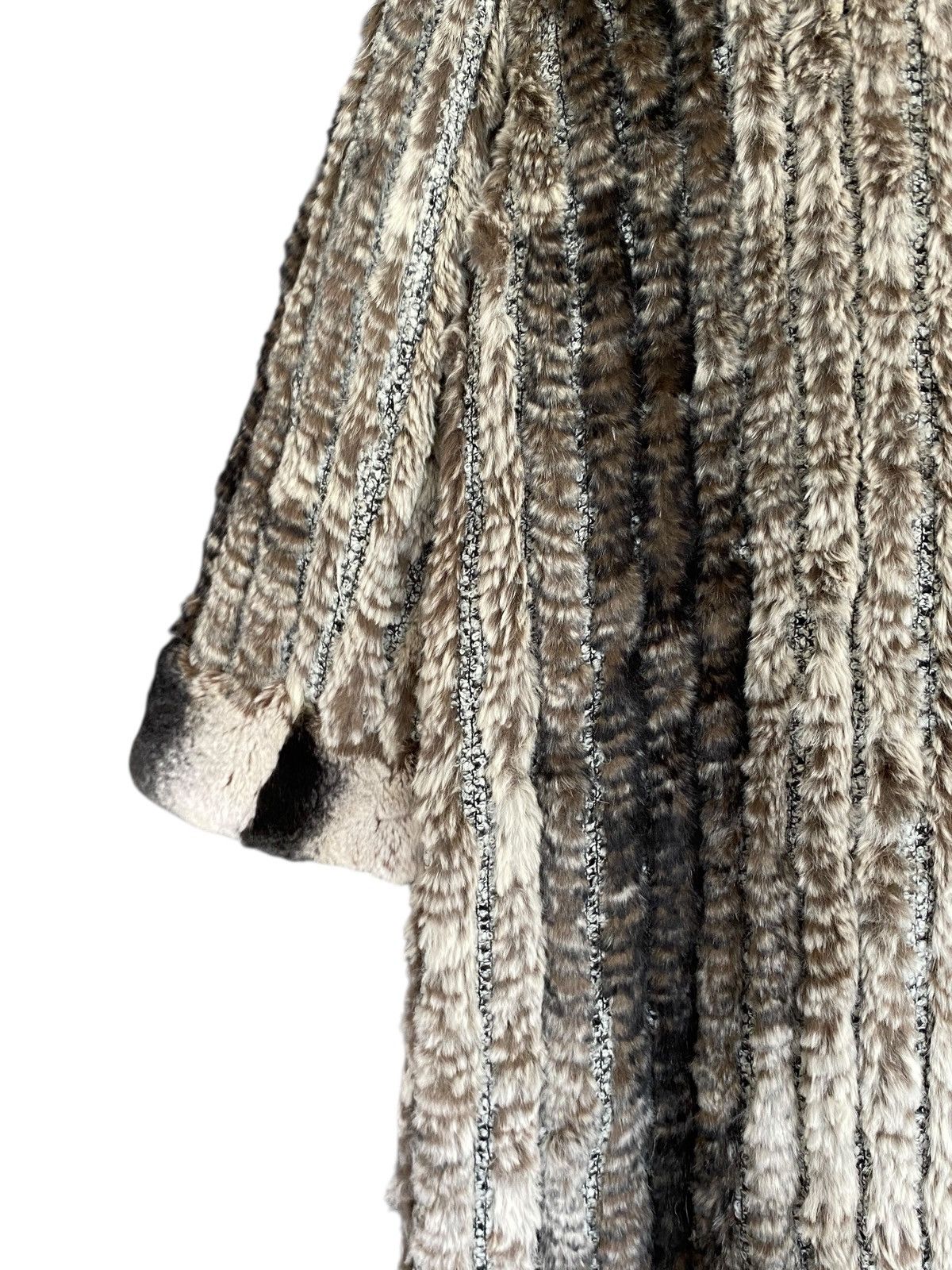 Balmain Very Rare Vintage Balmain 100% Silk Rabbit Fur Parka 1990s Size US L / EU 52-54 / 3 - 9 Thumbnail