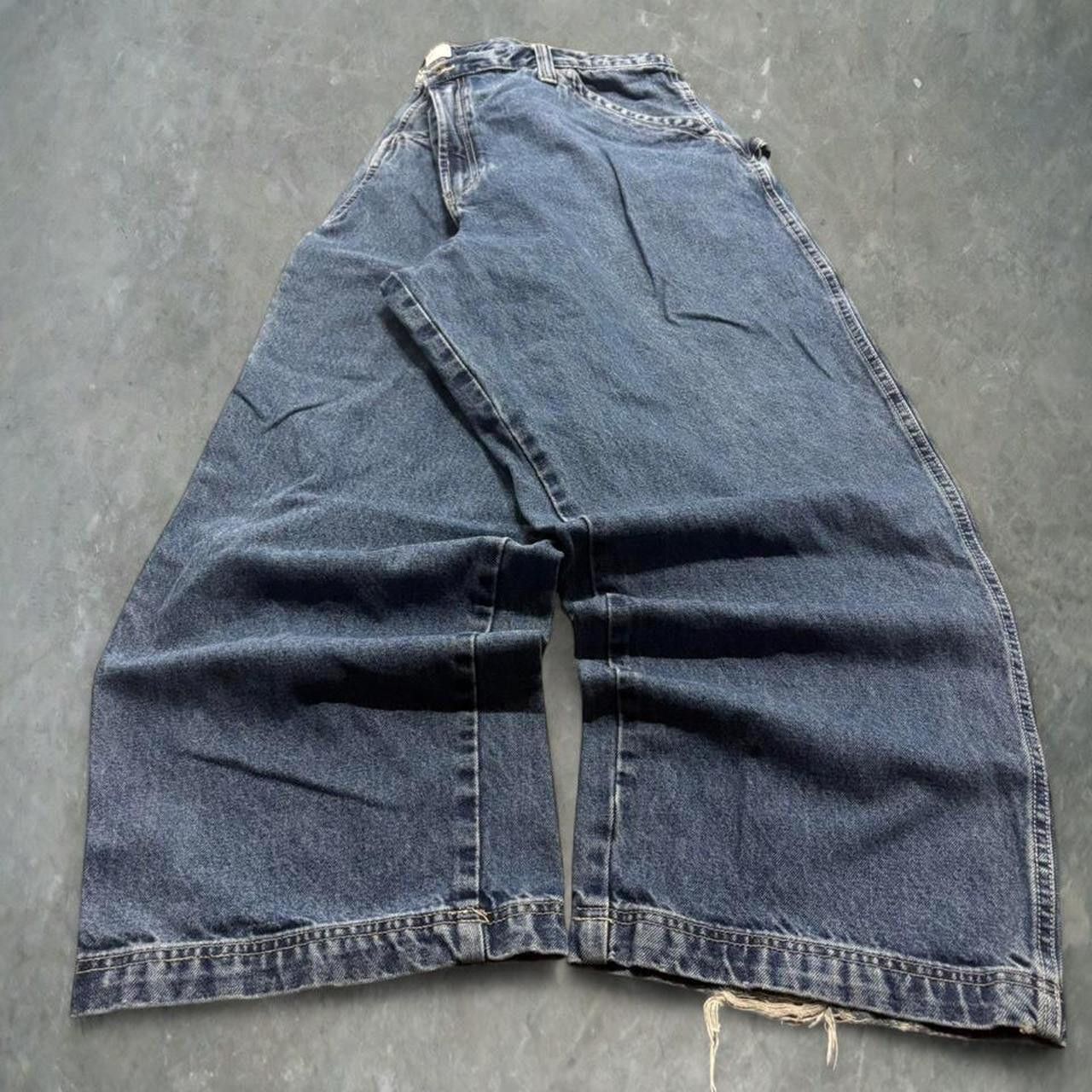 Old Navy Crazy Vintage Y2K/2000s Super Baggy Old Navy Carpenter Medium Wash Denim Jeans! Size US 44 / EU 60 - 1 Thumbnail