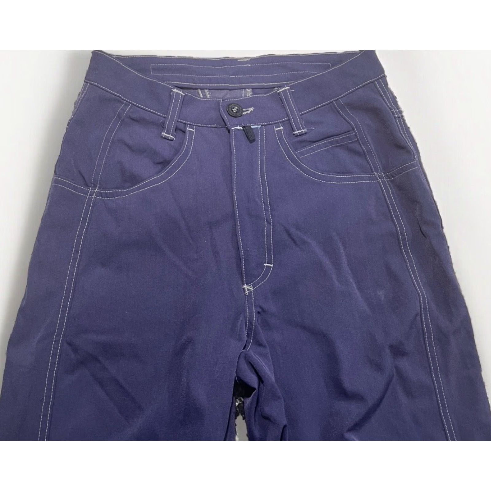 Vintage VINTAGE Marithe Francois Girbaud Womens Pants Size 26 Purple Regular Fit 90s Fashion Size 26" / US 2 / IT 38 - 2 Thumbnail