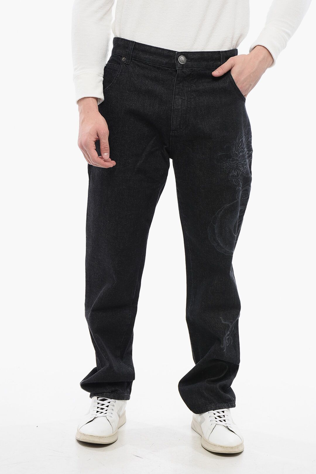 Kapital Boro Denim Patchwork Chaps Pants