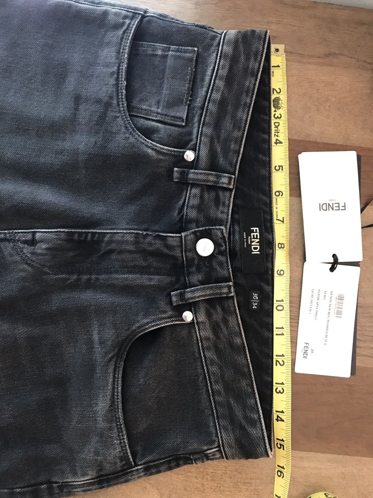 Fendi Fendi Nero Denim Size US 30 / EU 46 - 13 Thumbnail