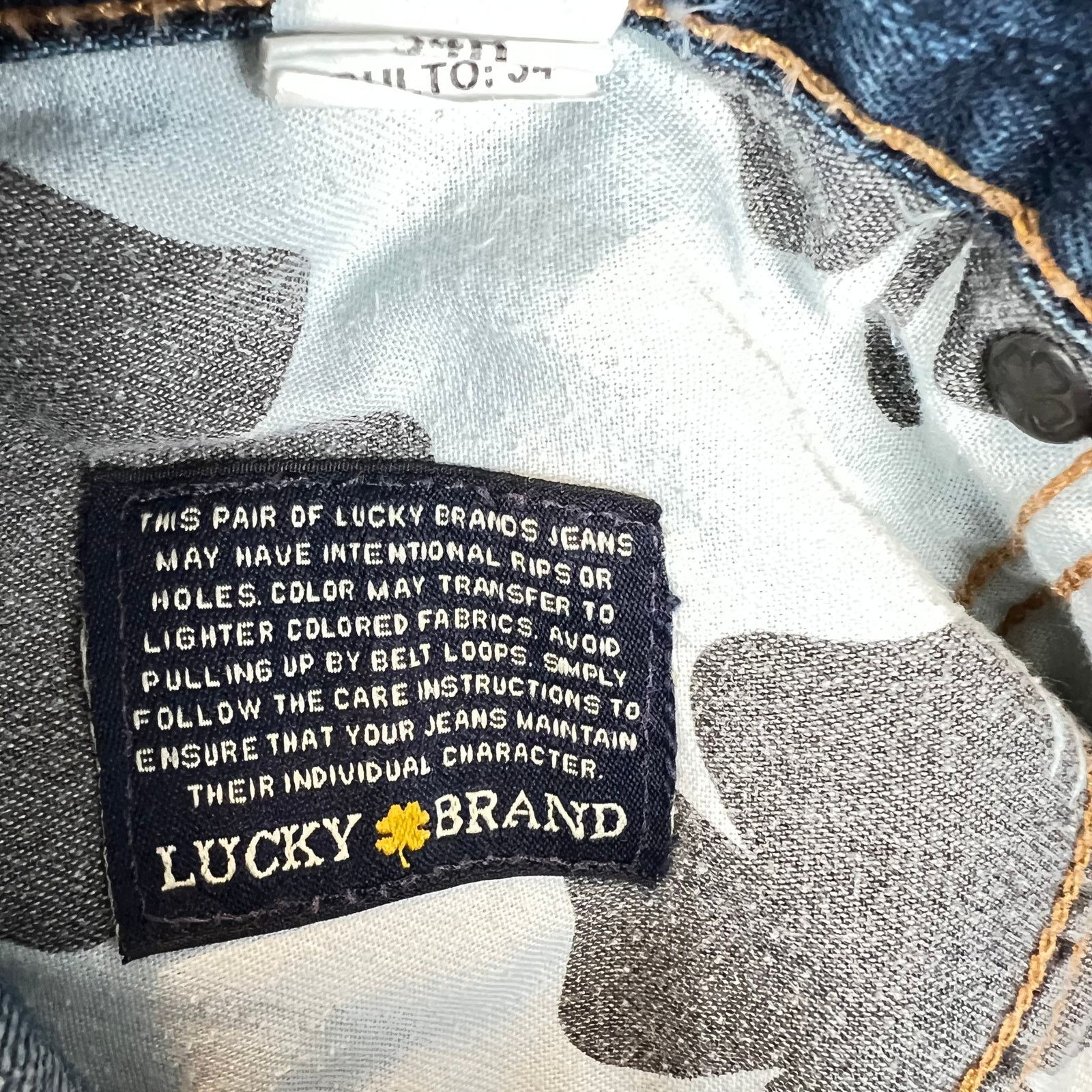 Lucky Brand Lucky Brand jeans mens 34x32 329 Classic Straight Blue Denim Size US 34 / EU 50 - 6 Thumbnail