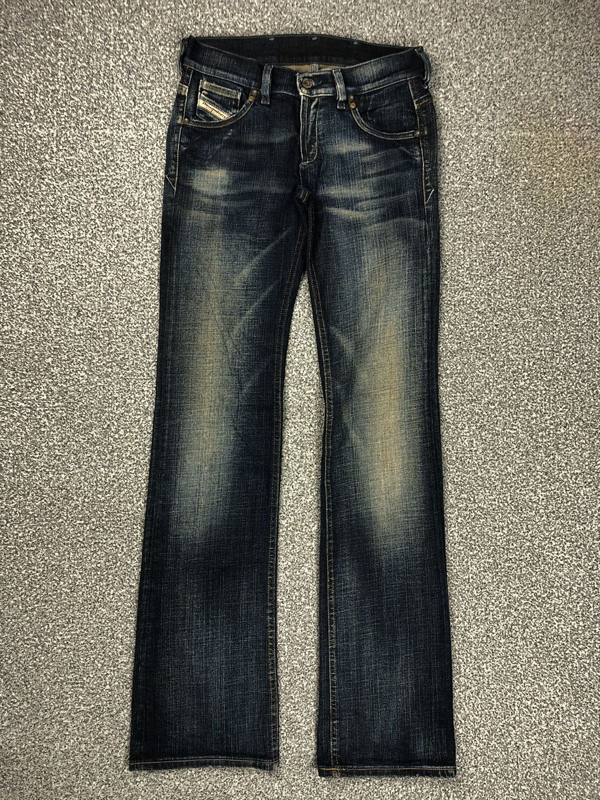 Diesel Vintage Diesel Industry Italy Flare Stone Wash Jeans Size 29" - 1 Thumbnail