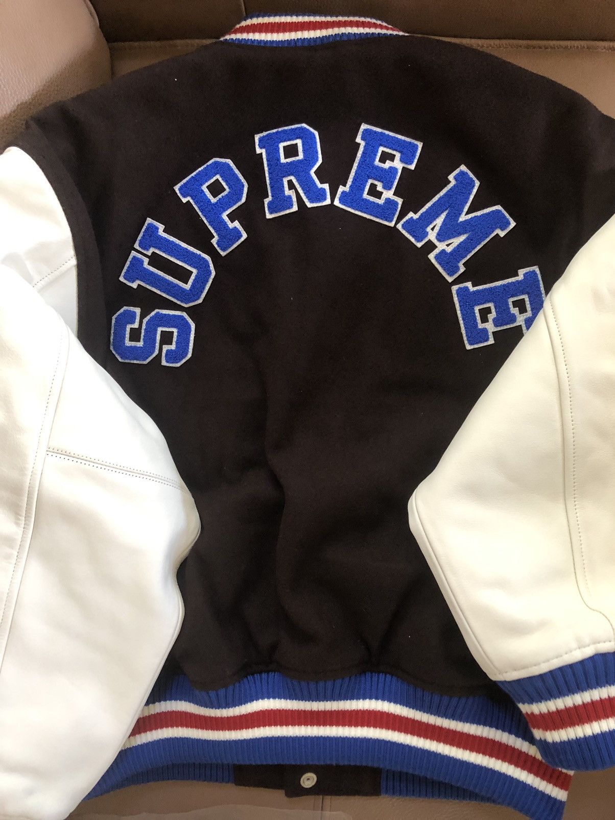 Supreme Supreme Tiger Varsity Jacket Brown Small Size US S / EU 44-46 / 1 - 2 Thumbnail