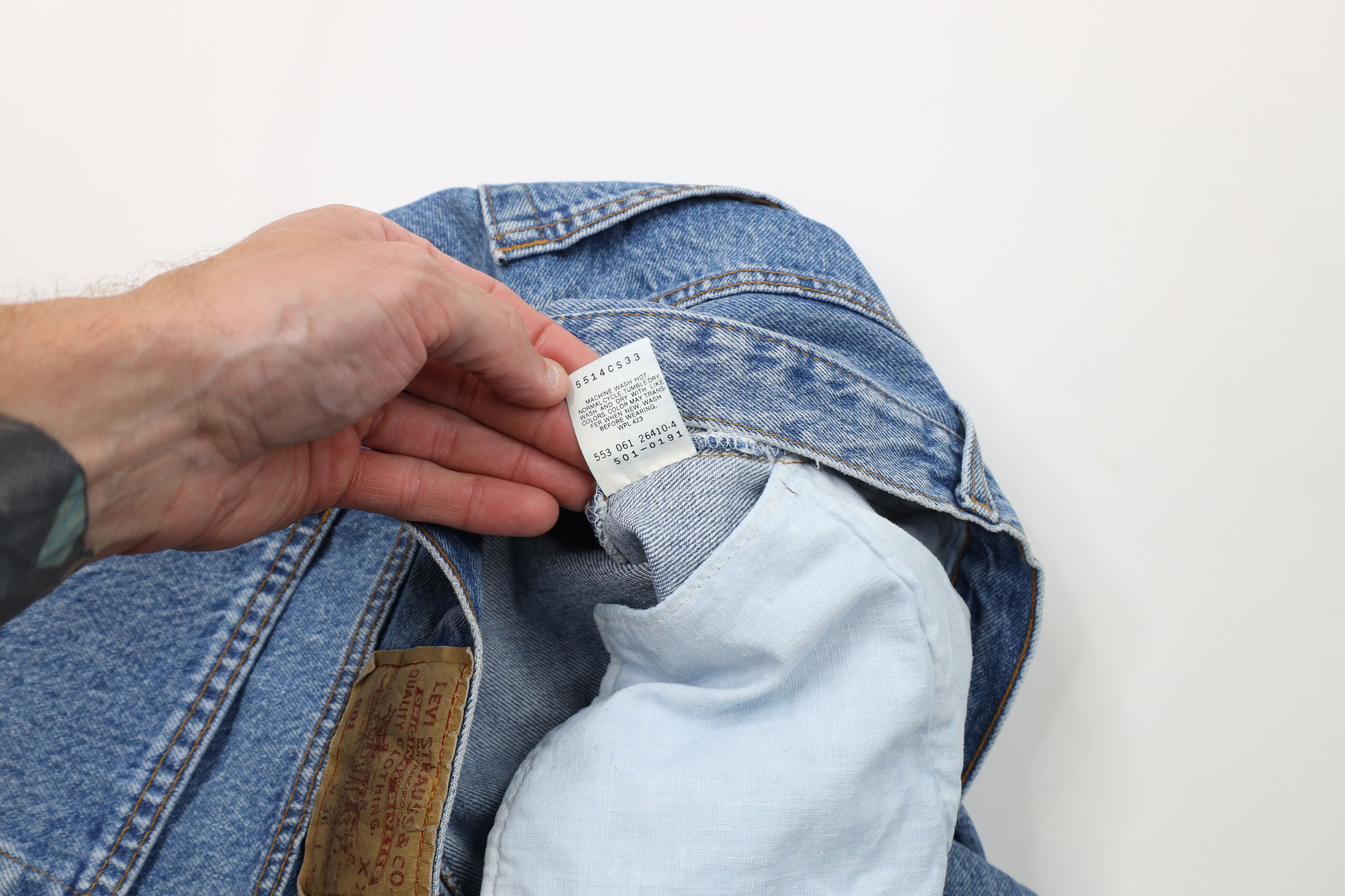 Levi's Vintage 90s Levis 505xx Fly Regular Straight Leg Jeans USA Size US 36 / EU 52 - 9 Thumbnail