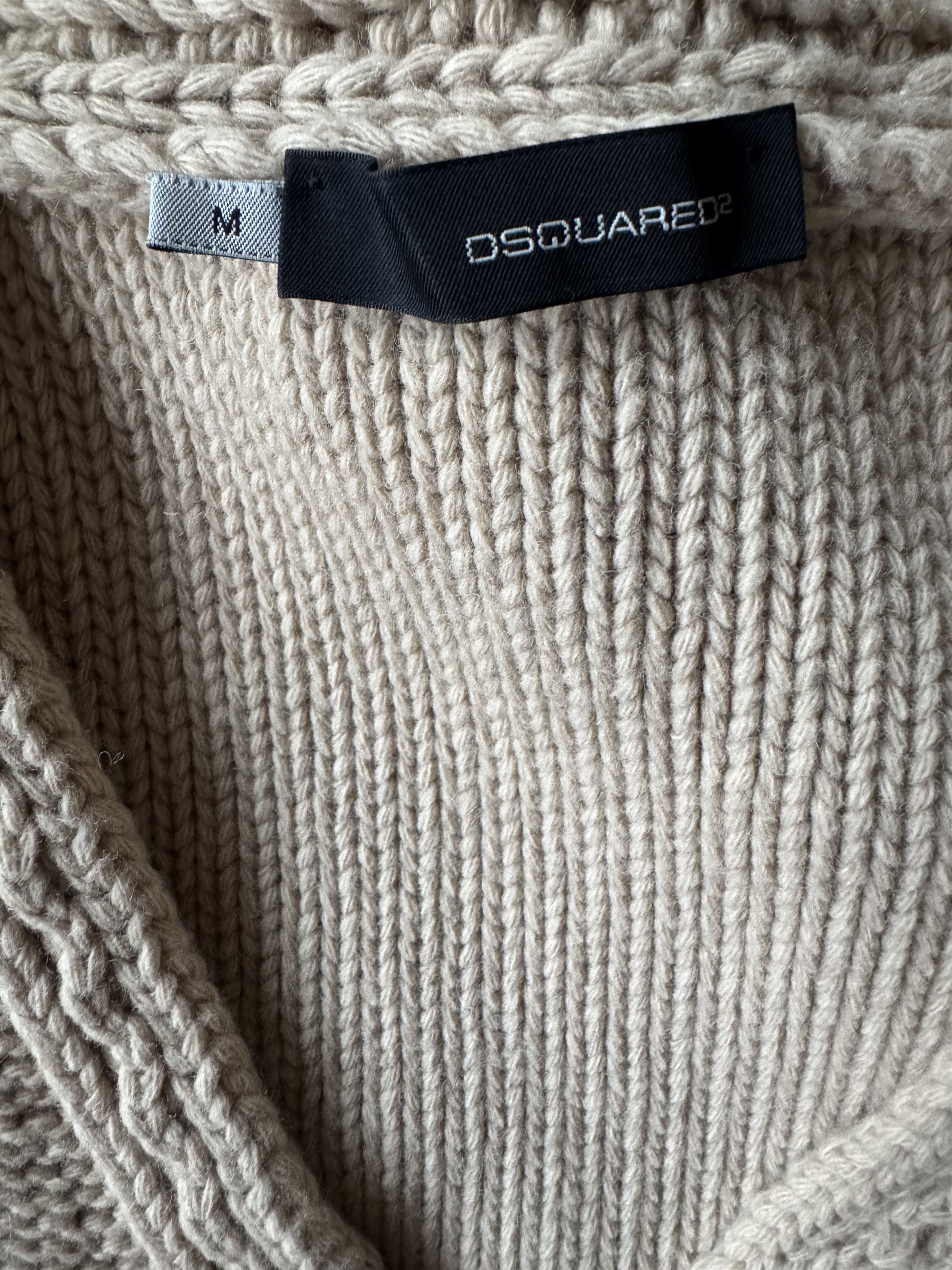 Dsquared2 FW06 Leather Toggle Knit Vest Size US M / EU 48-50 / 2 - 10 Thumbnail