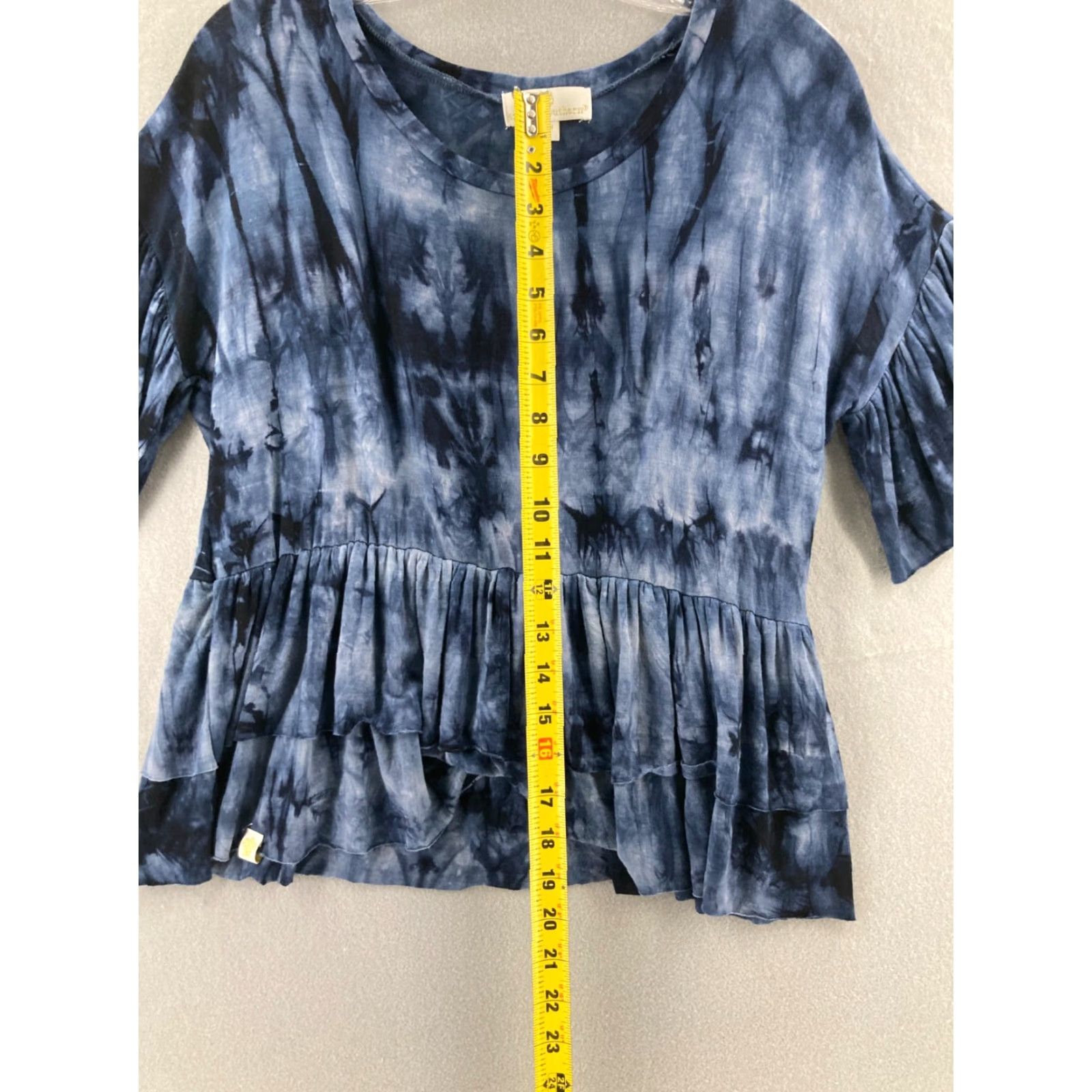 Vintage Simply Southern Womens Top Size Medium ruffled sleeves tunic pilling on front Size M / US 6-8 / IT 42-44 - 5 Thumbnail