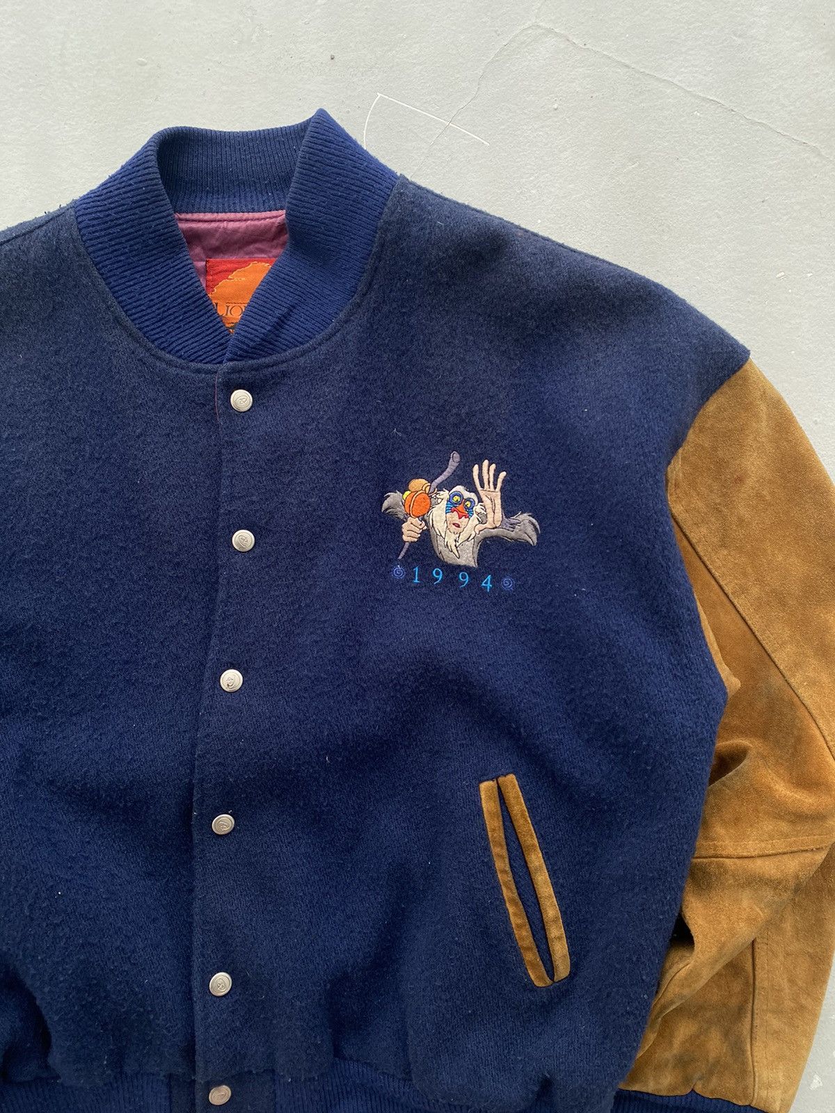 Disney × Vintage Vintage 1994 Disney The Lion King Varsity Jacket Size US XL / EU 56 / 4 - 3 Thumbnail