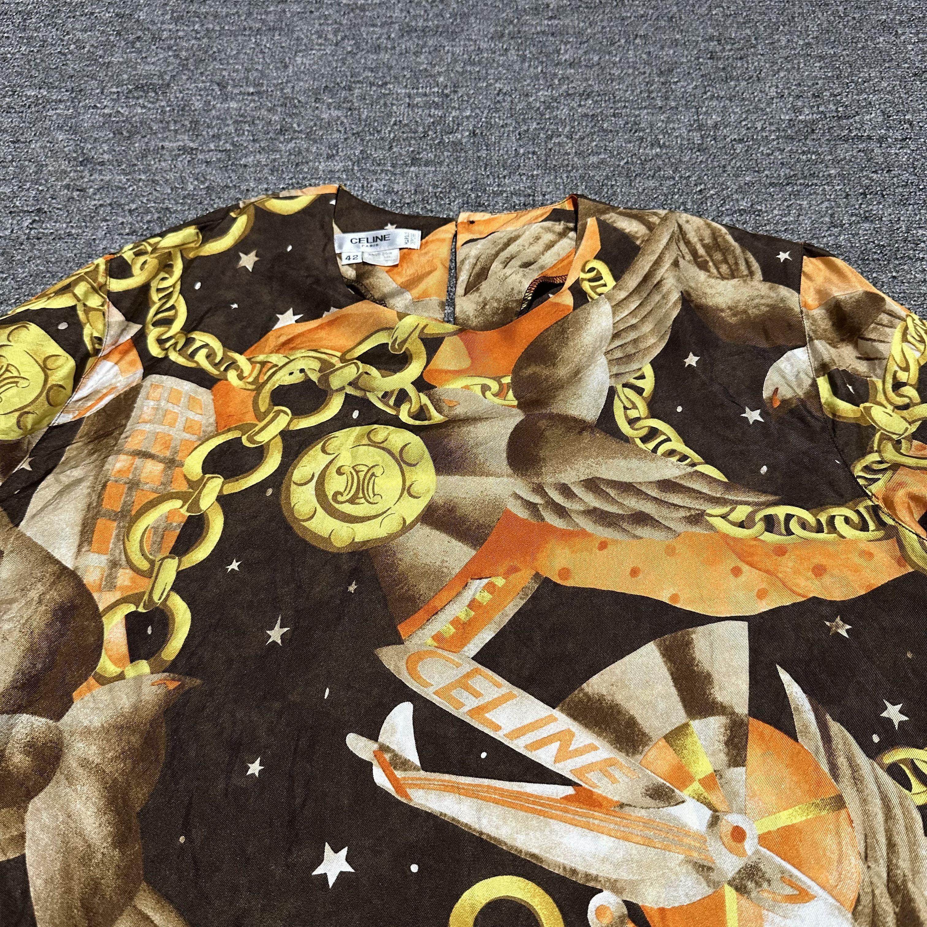 Celine × Vintage Vintage Celine Longsleeve Tee Size M / US 6-8 / IT 42-44 - 2 Thumbnail