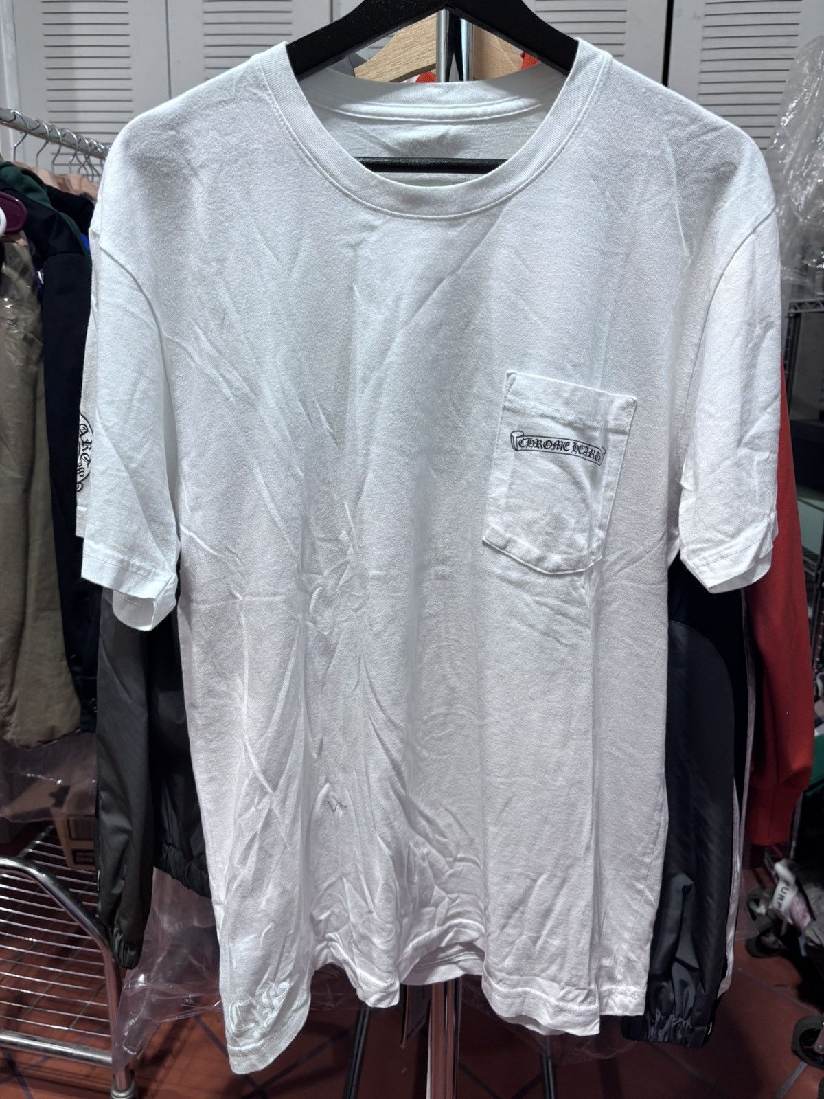 Chrome Hearts Chrome Hearts White Dagger Logo Tee Size US L / EU 52-54 / 3 - 1 Thumbnail