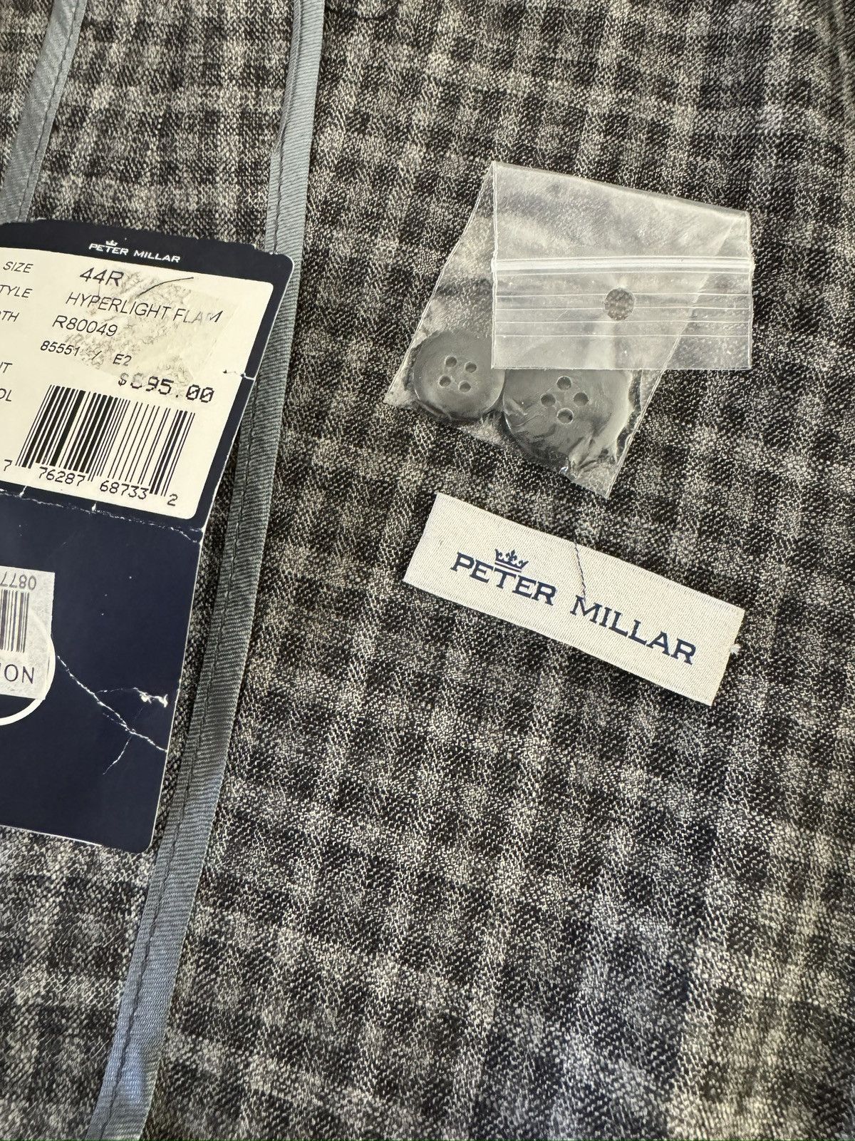 Peter Millar PETER MILAR NWT Deconstructed Wool Sport Coat Size 44 R $895 Size 44R - 9 Thumbnail