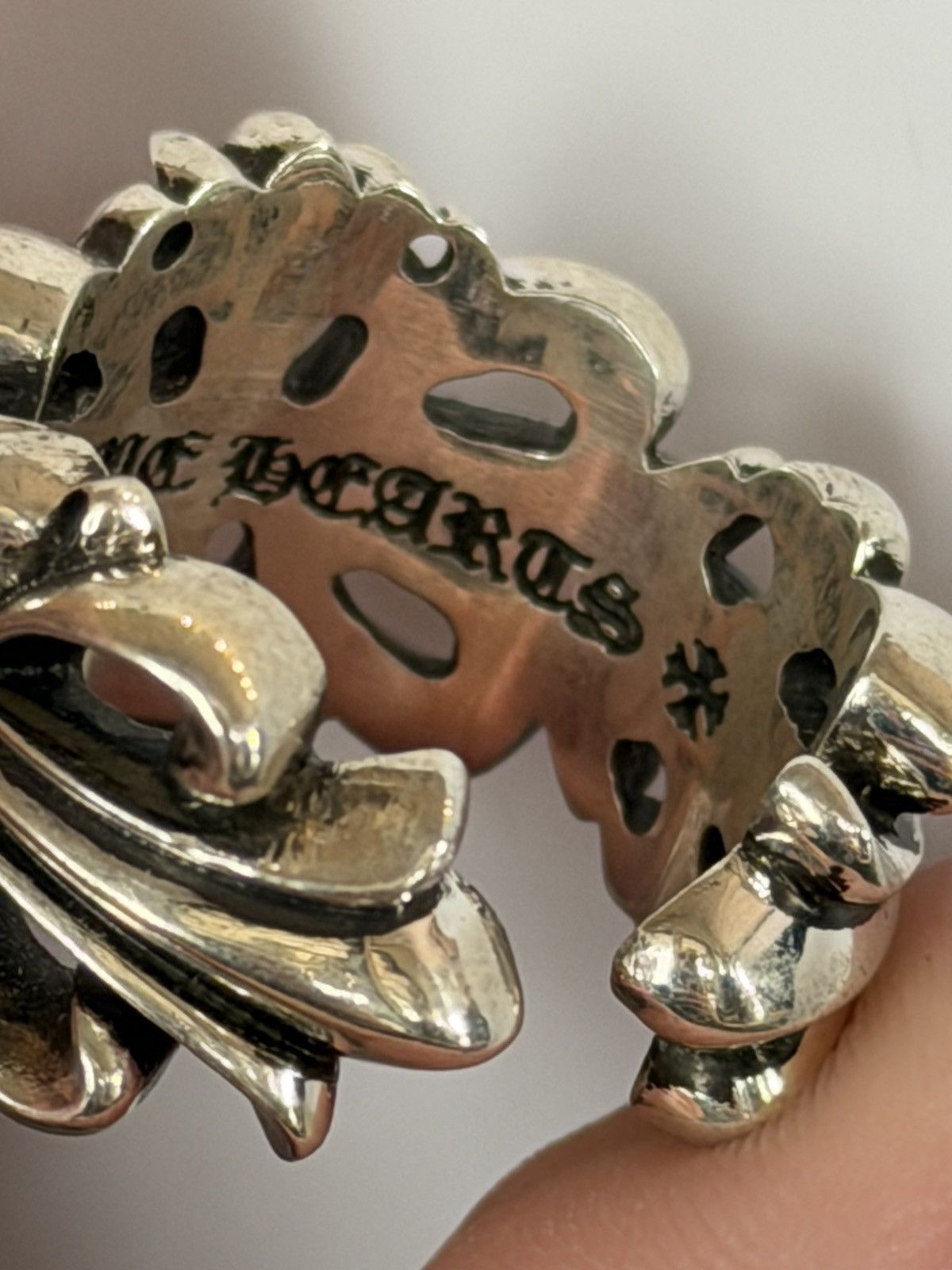 Chrome Hearts Chrome Hearts Double Floral Cross Ring Size ONE SIZE - 4 Thumbnail