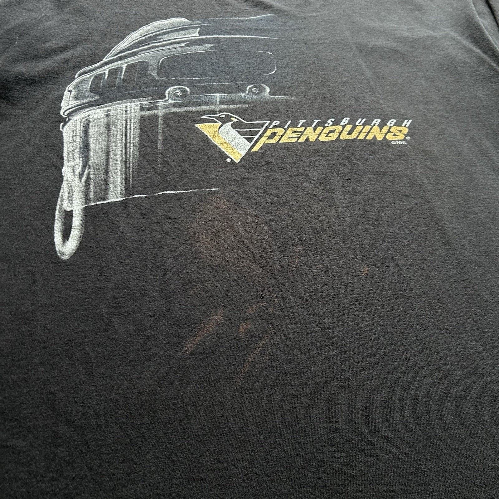 NHL Vintage Pittsburgh Penguins T-Shirt XXL 90s NHL Starter Rare Size US XXL / EU 58 / 5 - 5 Thumbnail