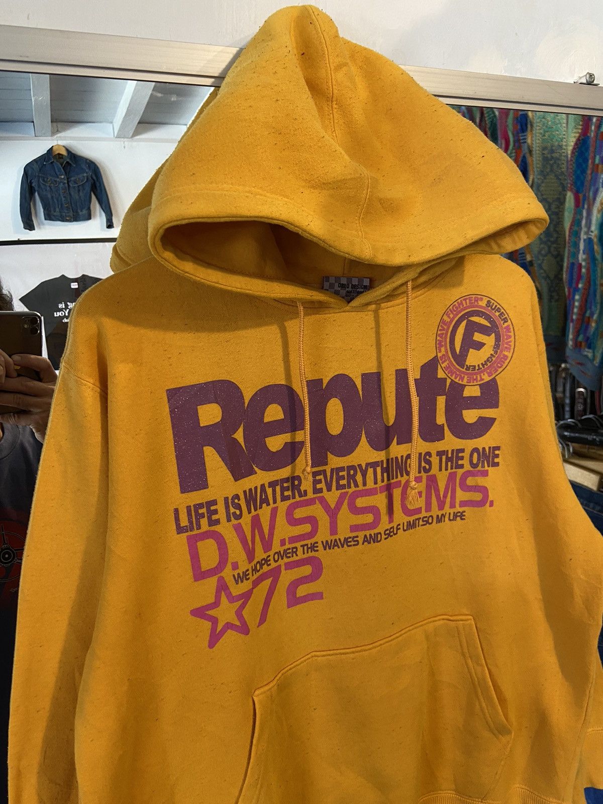 Japanese Brand LIFE US WATER EVERYTHING IS THE ONE JAPANESE HOODIE Size US L / EU 52-54 / 3 - 4 Thumbnail