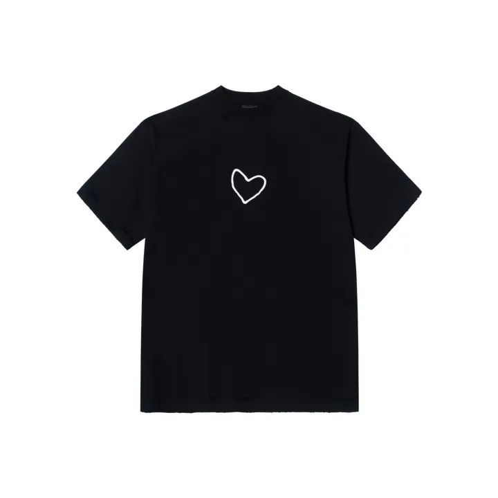 Balenciaga Balenciaga Heart Print Short Sleeve T-Shirt 0079 Size US M / EU 48-50 / 2 - 1 Thumbnail