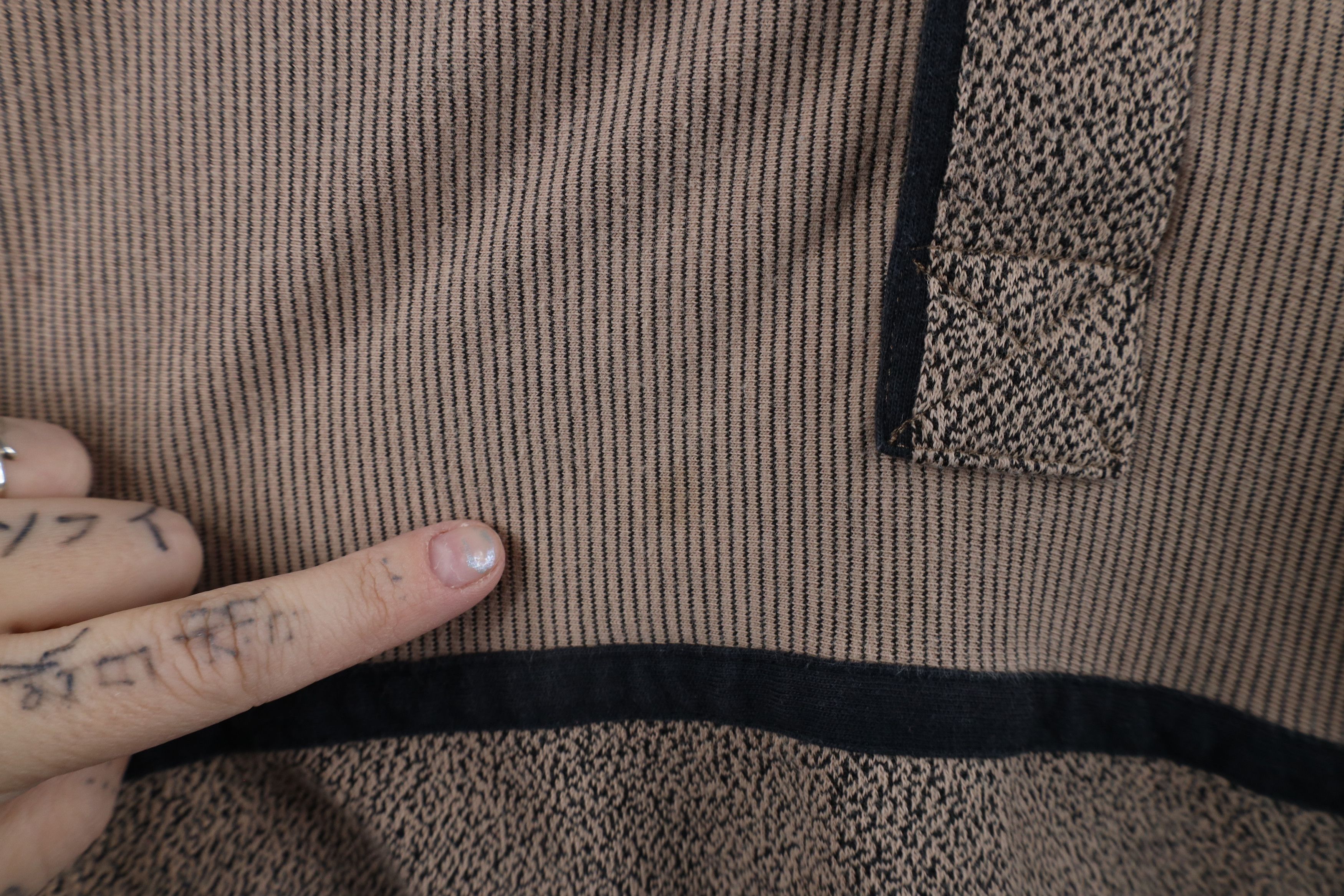 Vintage Vintage 90s Streetwear Collared Pullover Polo Shirt Beige Size US XXL / EU 58 / 5 - 6 Thumbnail