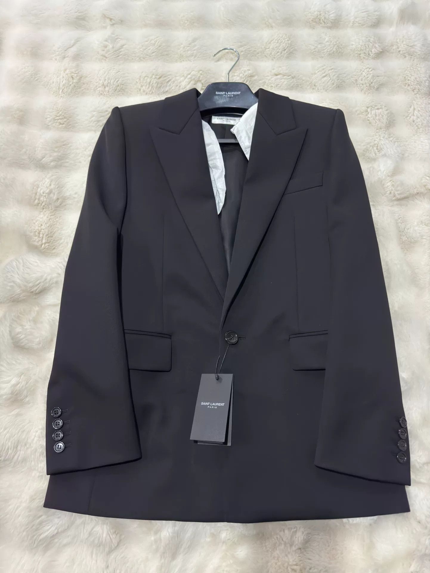 Saint Laurent Paris saint laurent women’s smoking jacket suit Size US S / EU 44-46 / 1 - 1 Thumbnail