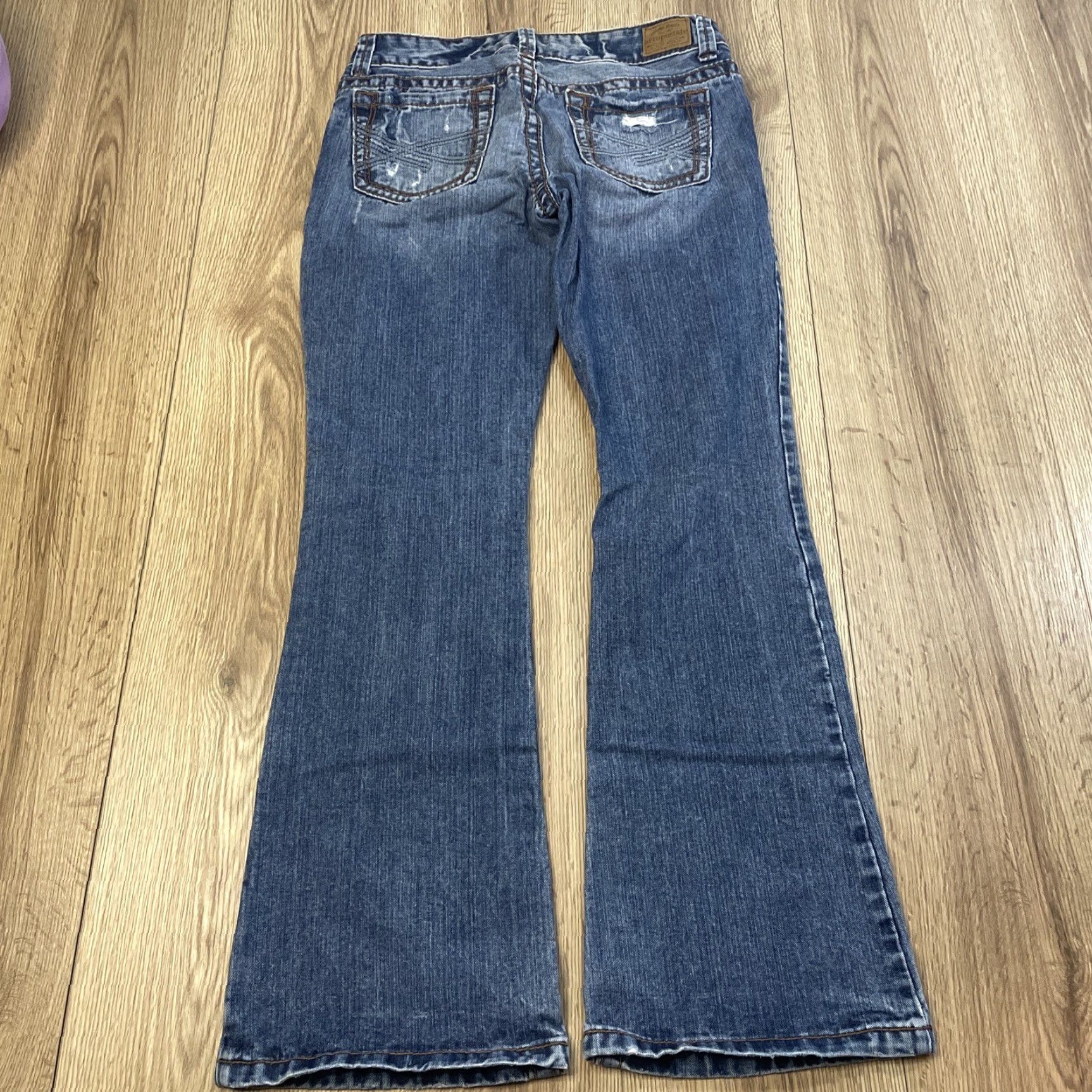 Vintage VINTAGE Aeropostale Women’s Jeans Skinny Flare Size 5-6 Medium Blue Denim Fall Summer Spring Winter Size 27" / US 4 / IT 40 - 7 Thumbnail