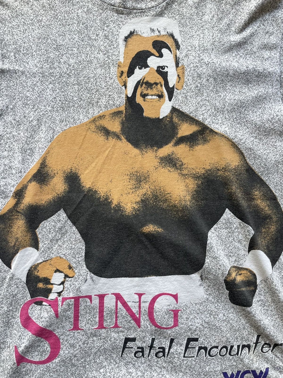 WCW/nWo Sting WCW AOP - Rare - early 90s Size US XL / EU 56 / 4 - 5 Thumbnail