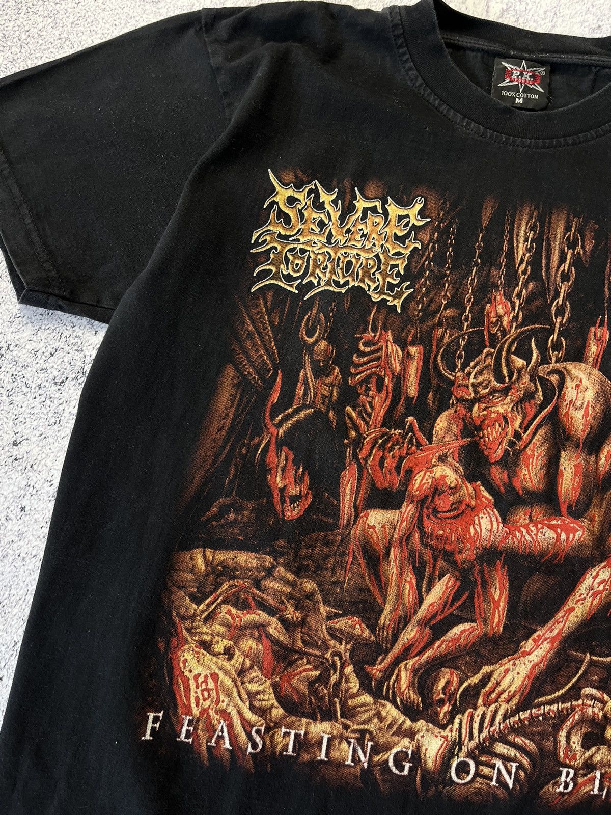 Band Tees Rare Severe Torture Feasting On Blood Vintage tee Size US M / EU 48-50 / 2 - 6 Thumbnail