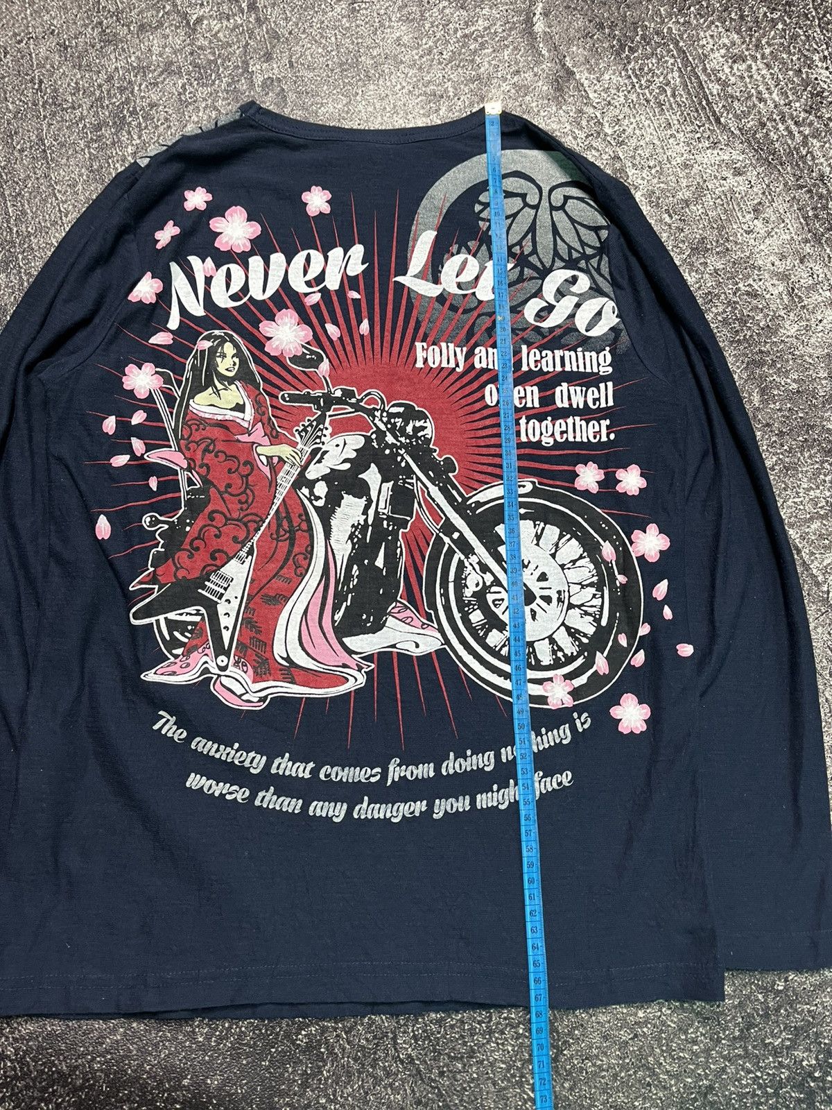 Japanese Brand Vintage Never Let Go Y2K longsleeve Size US M / EU 48-50 / 2 - 4 Thumbnail