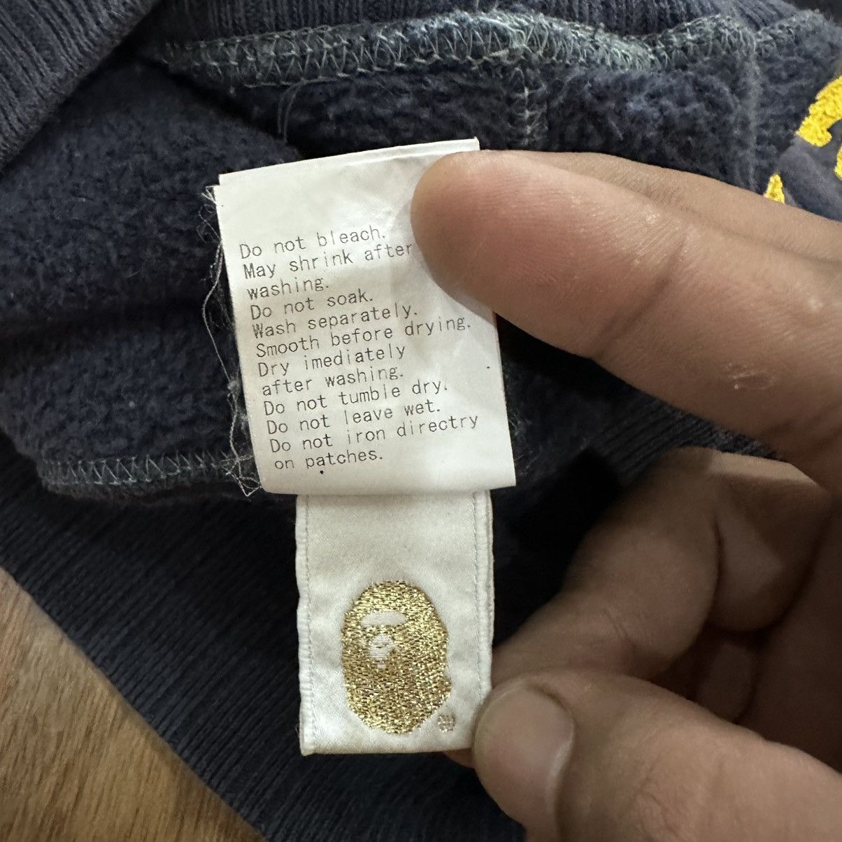 Bape A Bathing Ape Big Logo Crewneck Sweatshirt Size XS / US 0-2 / IT 36-38 - 10 Thumbnail