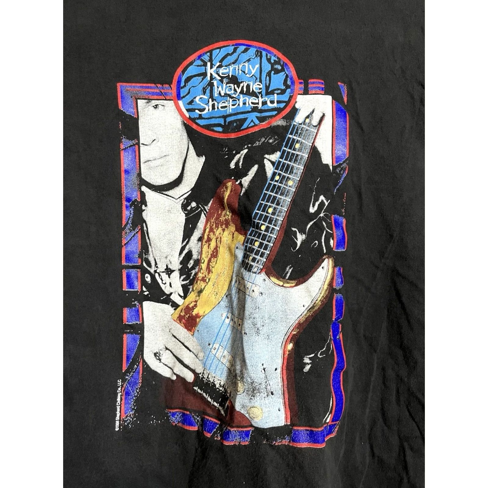 Hanes VINTAGE Kenny Wayne Shepherd Tour Shirt Concert Shirt 2XL Hanes T-Shirt Black Men 90s Boys/Mens Size US XXL / EU 58 / 5 - 2 Thumbnail