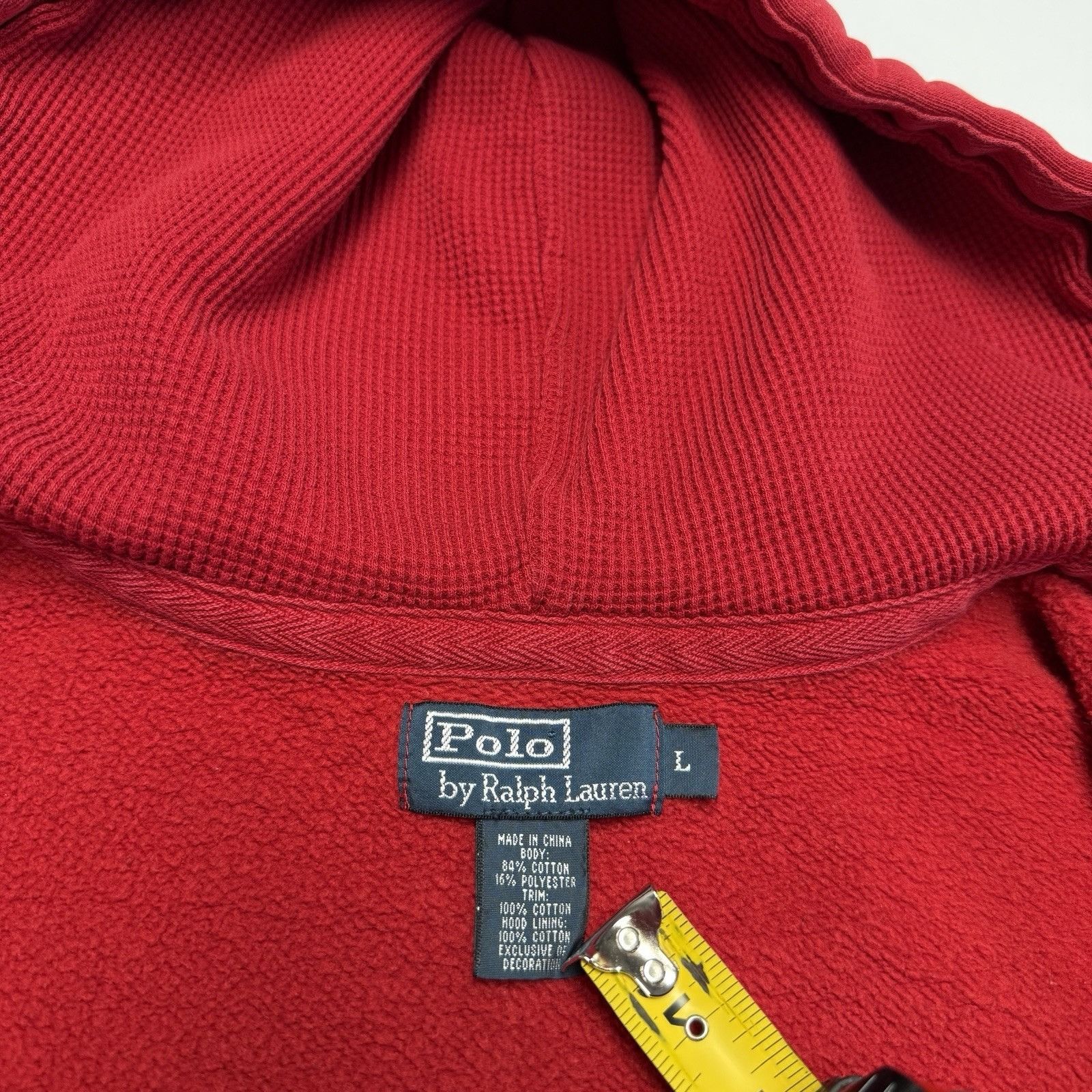 Polo Ralph Lauren Vintage Polo Ralph Lauren Hoodie Sweatshirt Mens Large Red Size US L / EU 52-54 / 3 - 18 Thumbnail