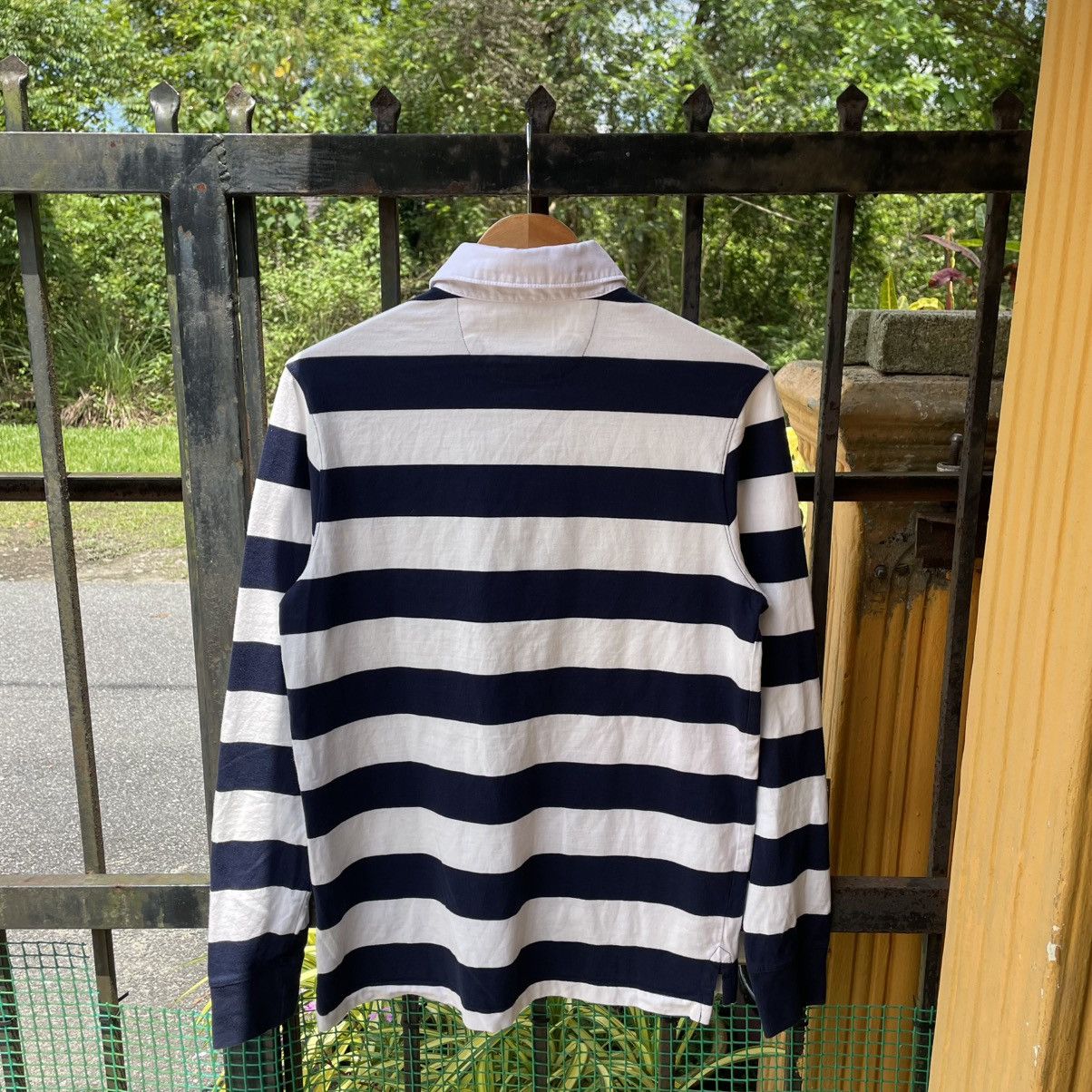 Japanese Brand × Vintage 🔥🇯🇵Goodiellow & Co Stripes Polos Rugby Shirts Size US S / EU 44-46 / 1 - 2 Thumbnail