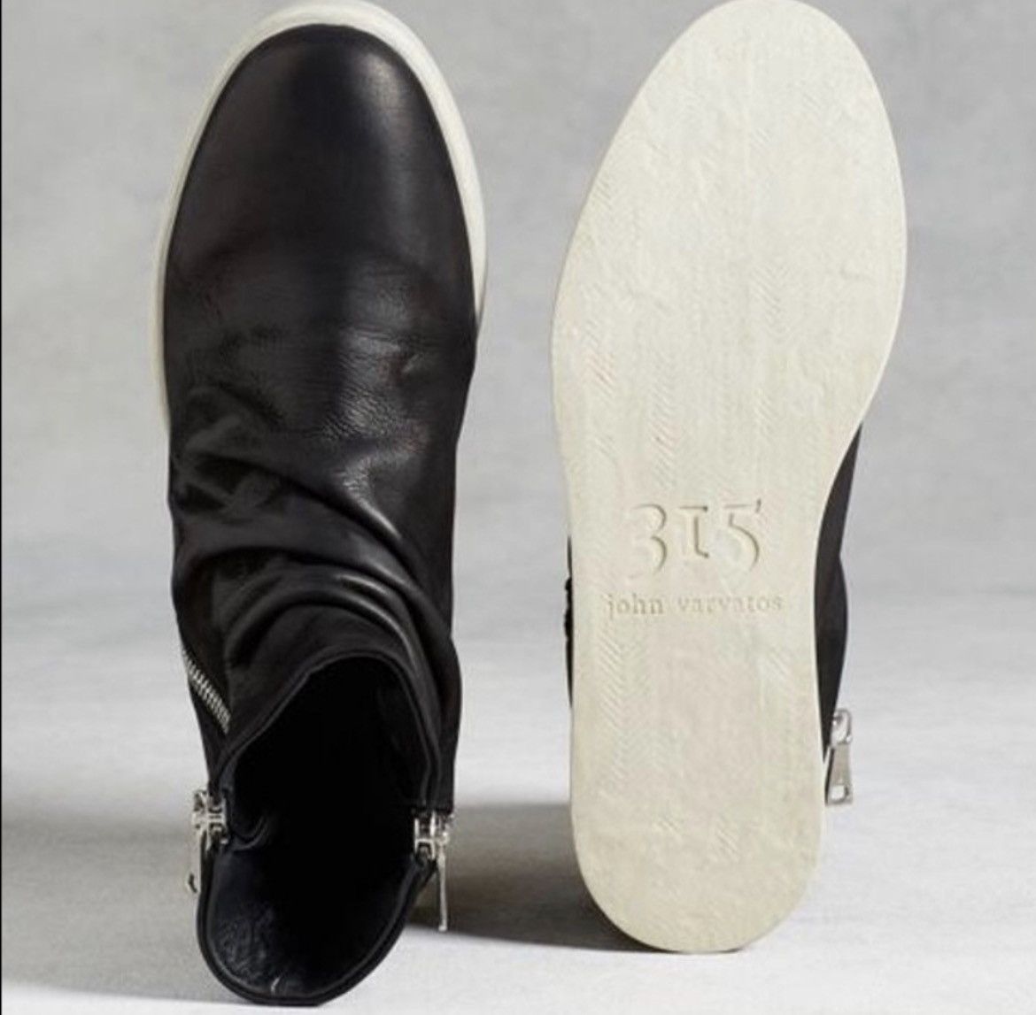 John Varvatos 315 Mac Double Zip Boots Size 12. Size US 12 / EU 45 - 3 Thumbnail