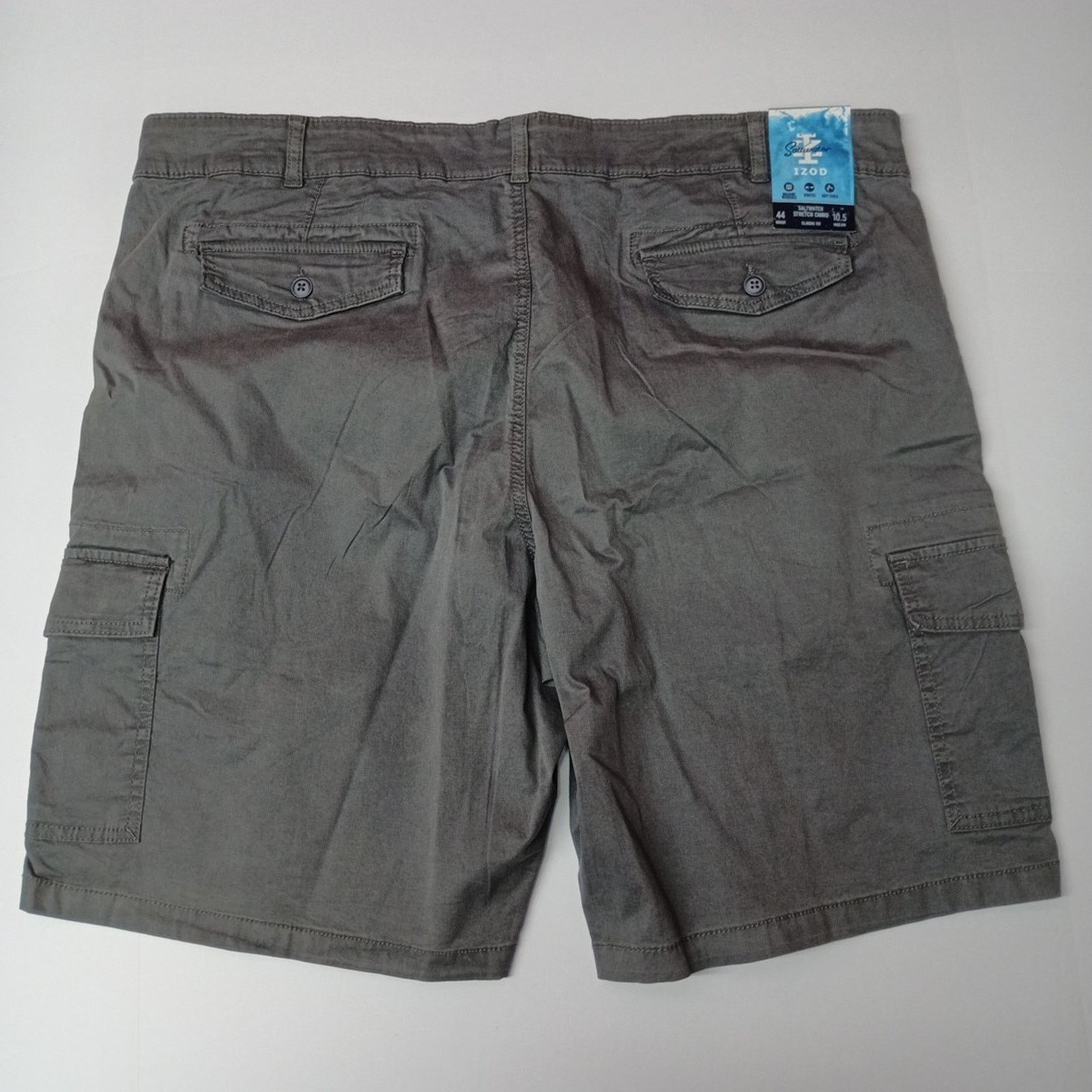 Izod Men's IZOD Cargo Shorts Size 44 Gray Classic Fit 10.5 Ins Size US 44 / EU 60 - 4 Thumbnail