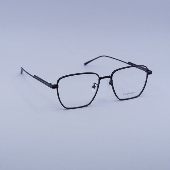 Bottega Veneta Bottega Veneta BV1015O 001 Eyeglasses Black 52mm Square Size ONE SIZE - 1 Thumbnail