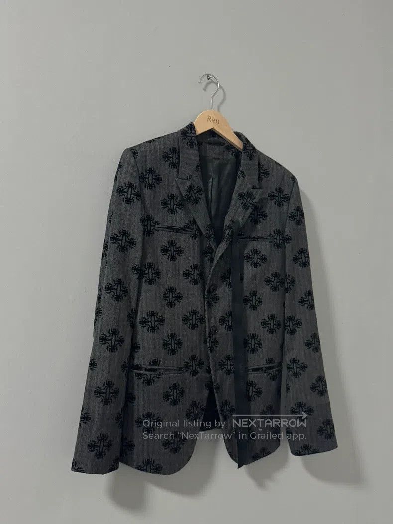 Ann Demeulemeester Ann Demeulemeester Size xs streamer flocked patterned coat Size XS / US 0-2 / IT 36-38 - 3 Thumbnail