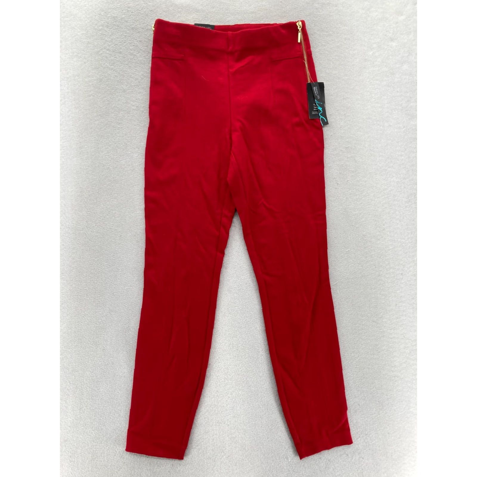 Vintage INC International Concepts Skinny Ankle Pants Women 6P Petite Red Stretch NWT Pants Size 28" / US 6 / IT 42 - 2 Thumbnail