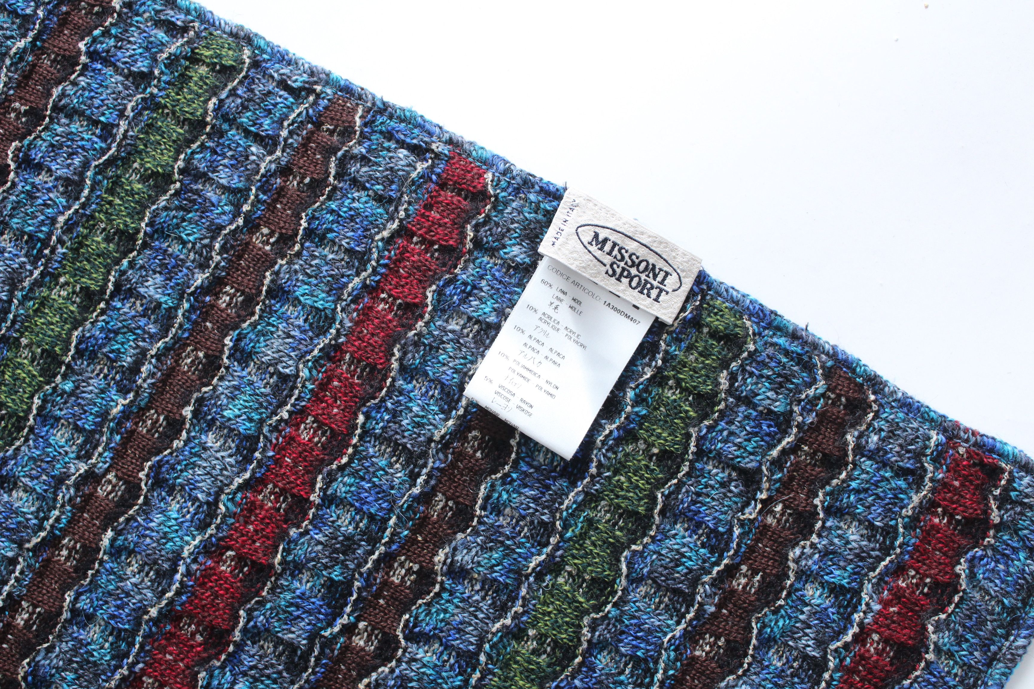Missoni Missoni Scarf Wool Alpaca Made In Italy Hype Rare Vintage Size ONE SIZE - 4 Thumbnail