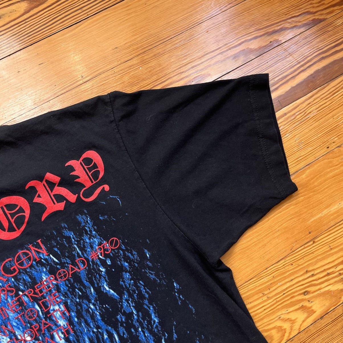 Vintage Vintage Bathory Octagon Black Death Metal Band OG Tour Shirt Size US L / EU 52-54 / 3 - 12 Thumbnail