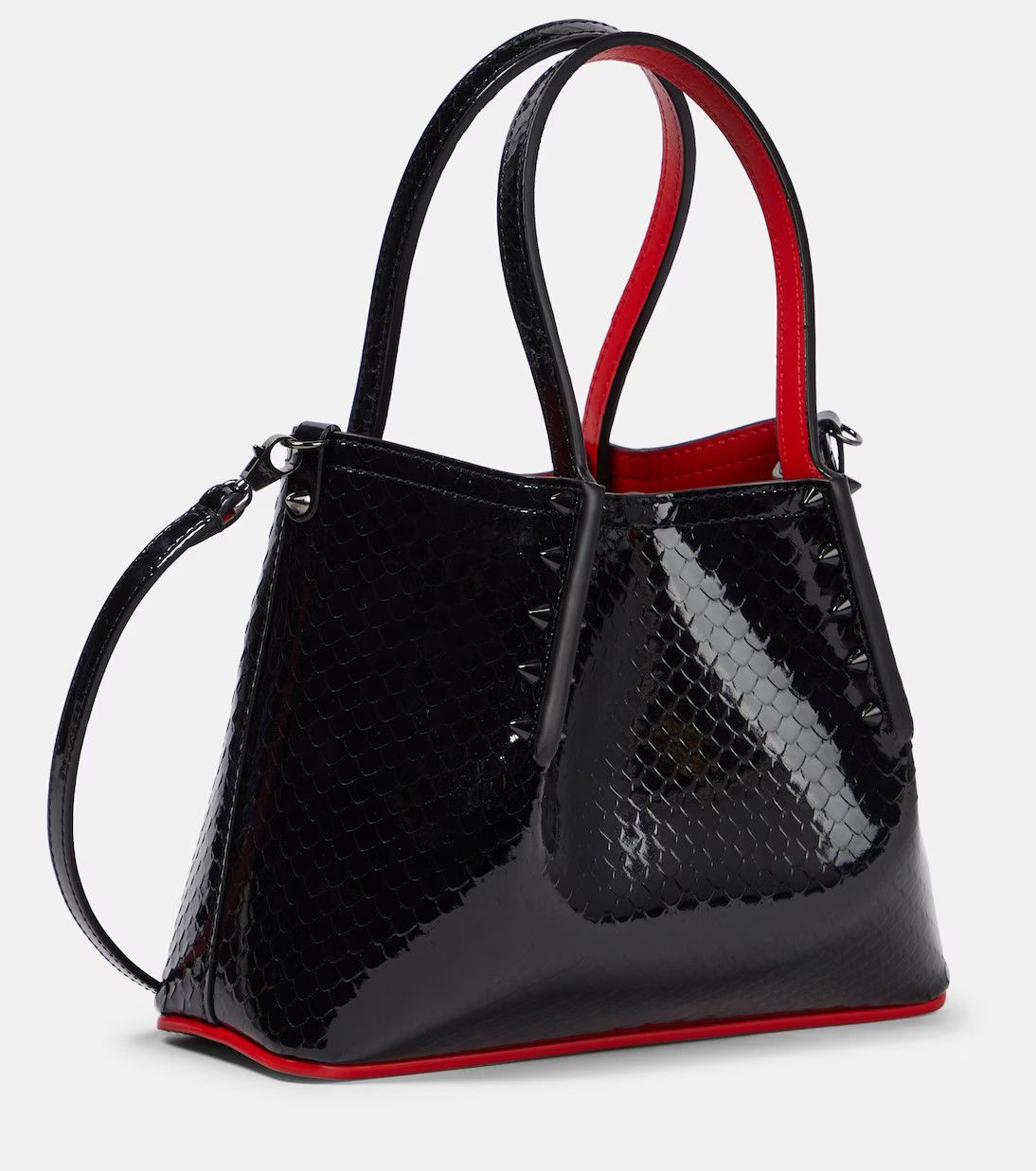 Christian Louboutin o1s1wg111124 Size: OS / Patent Leather Tote Bag in Black Size ONE SIZE - 2 Thumbnail