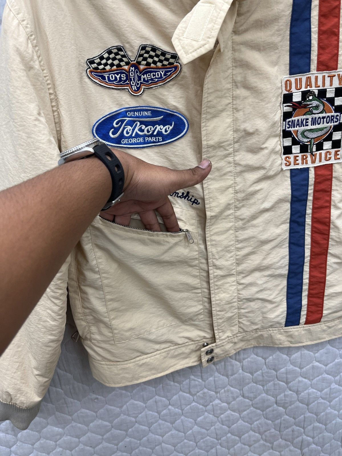 The Real McCoy's 🔥🔥🔥ARCHIVE TOYS MCCOY SNAKE MOTORS RACING TEAM JACKET Size US M / EU 48-50 / 2 - 7 Thumbnail