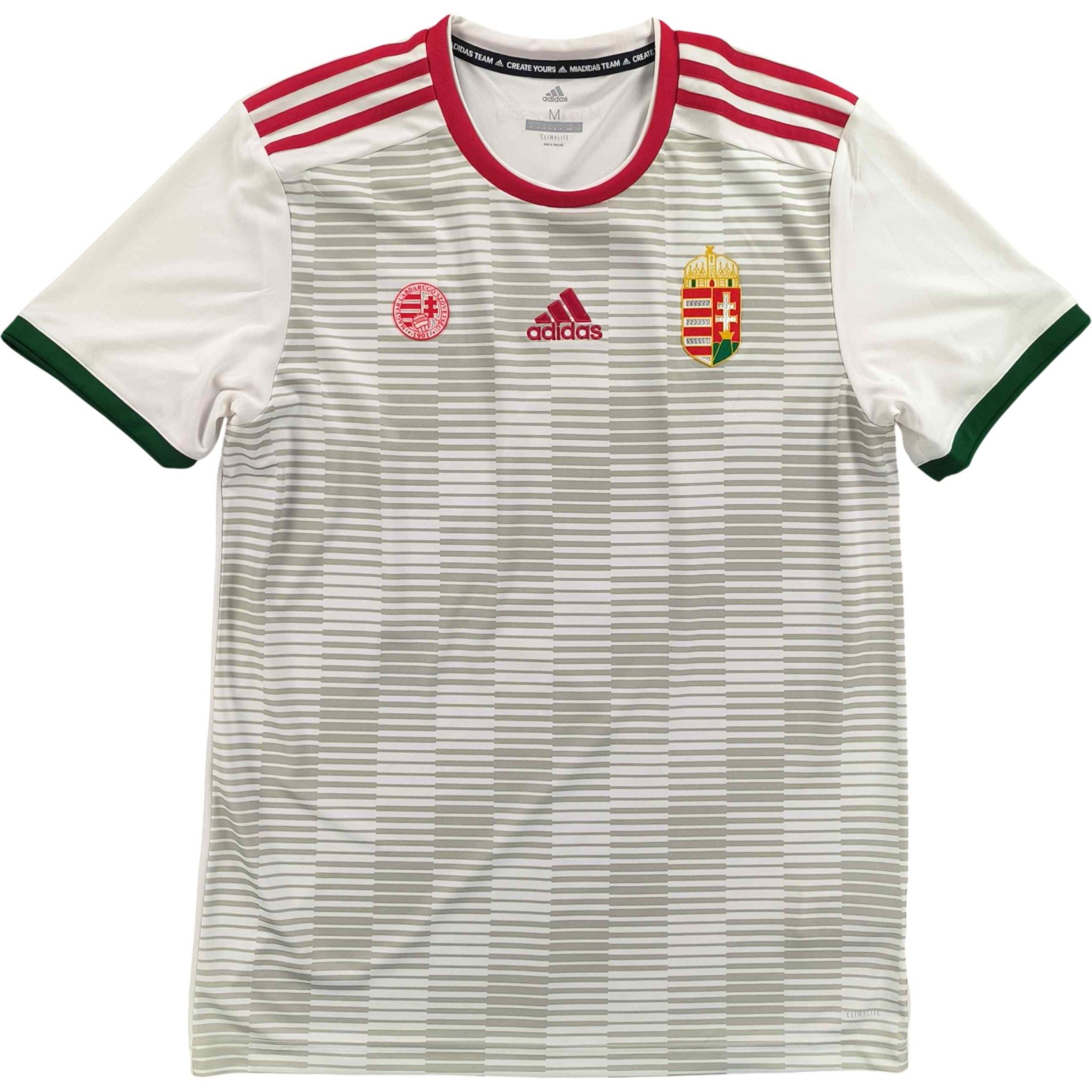Adidas Hungary 2018-19 Adidas away football jersey shirt size M Size US M / EU 48-50 / 2 - 1 Thumbnail