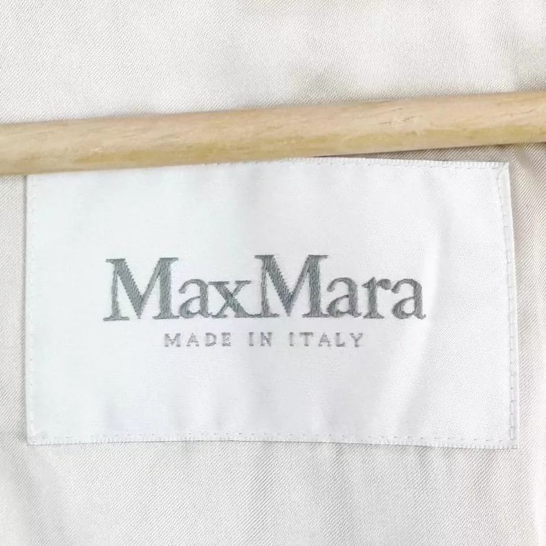 Max Mara Max Mara White wool hooded bathrobe coat Size L / US 10 / IT 46 - 3 Thumbnail