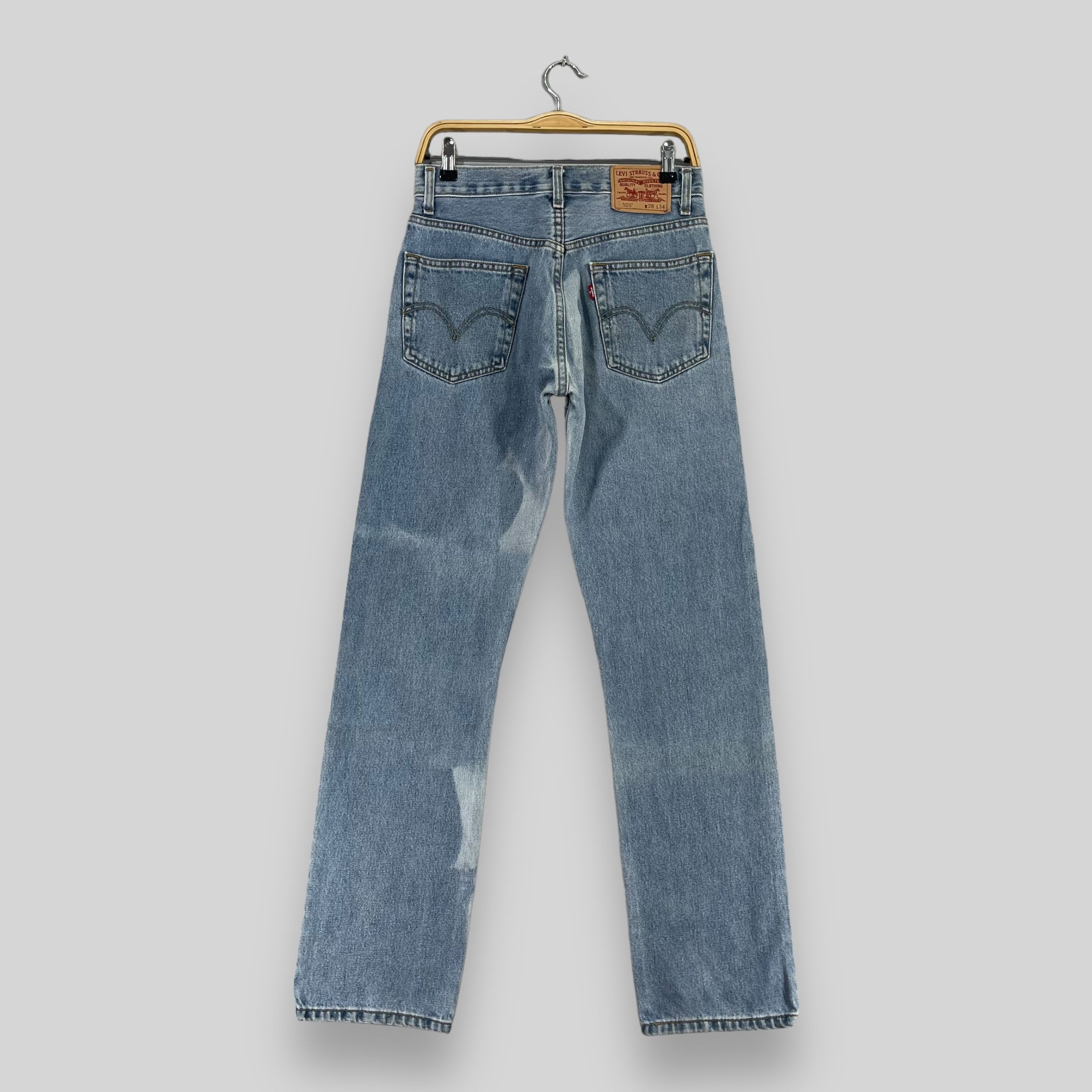 Levi's × Vintage Size 28 Vintage Levis 505 Distressed Bleached Jeans Size US 28 / EU 44 - 8 Thumbnail