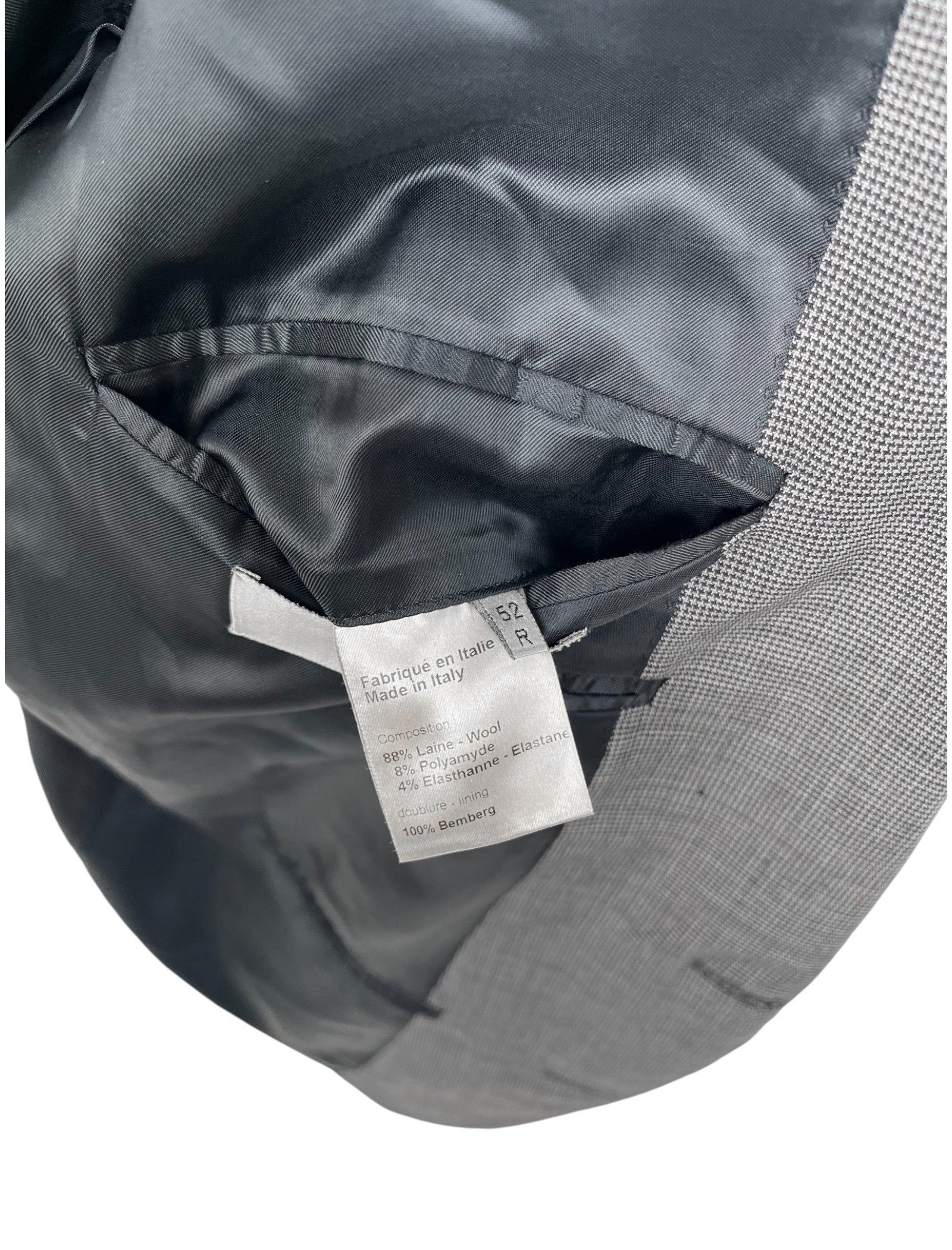 Dior by Kris Van Assche F/W 2008 Grey Wool Blazer Size 52R - 8 Thumbnail