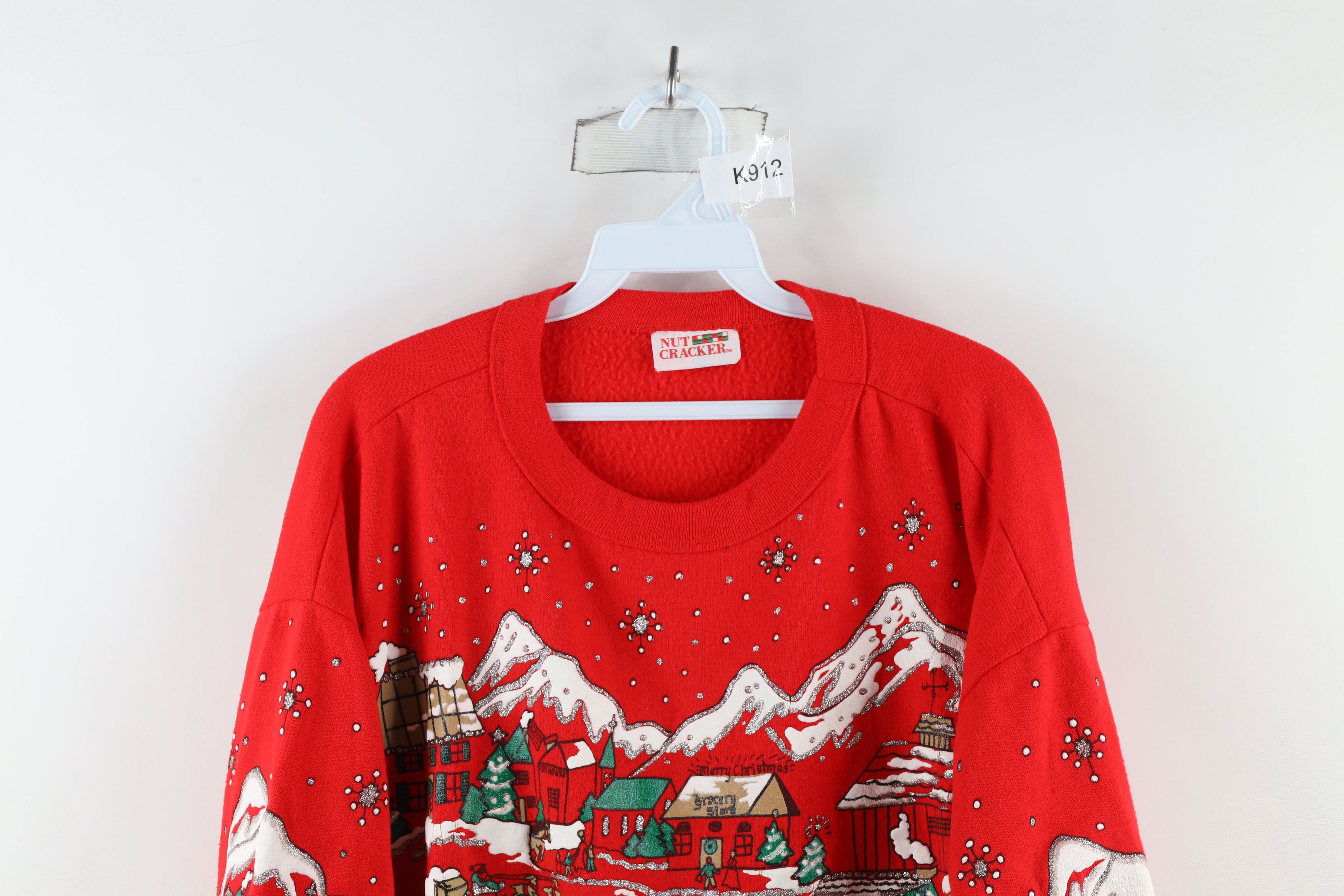 Vintage Vintage 90s Streetwear Town All Over Print Sweatshirt USA Size L / US 10 / IT 46 - 2 Thumbnail