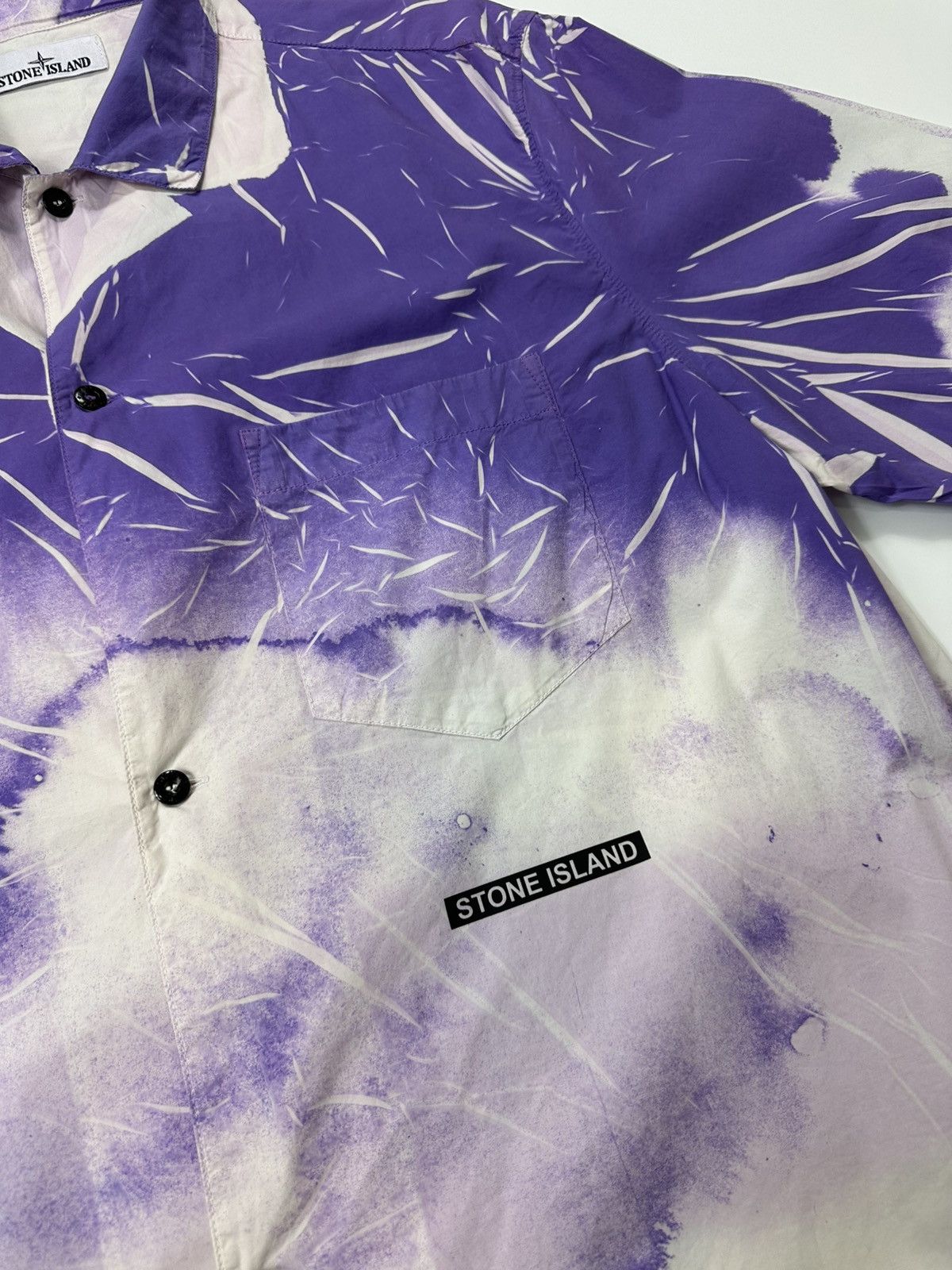 Stone Island Stone Island Abstract Print Shirt XL Size Men's Purple Size US XL / EU 56 / 4 - 9 Thumbnail