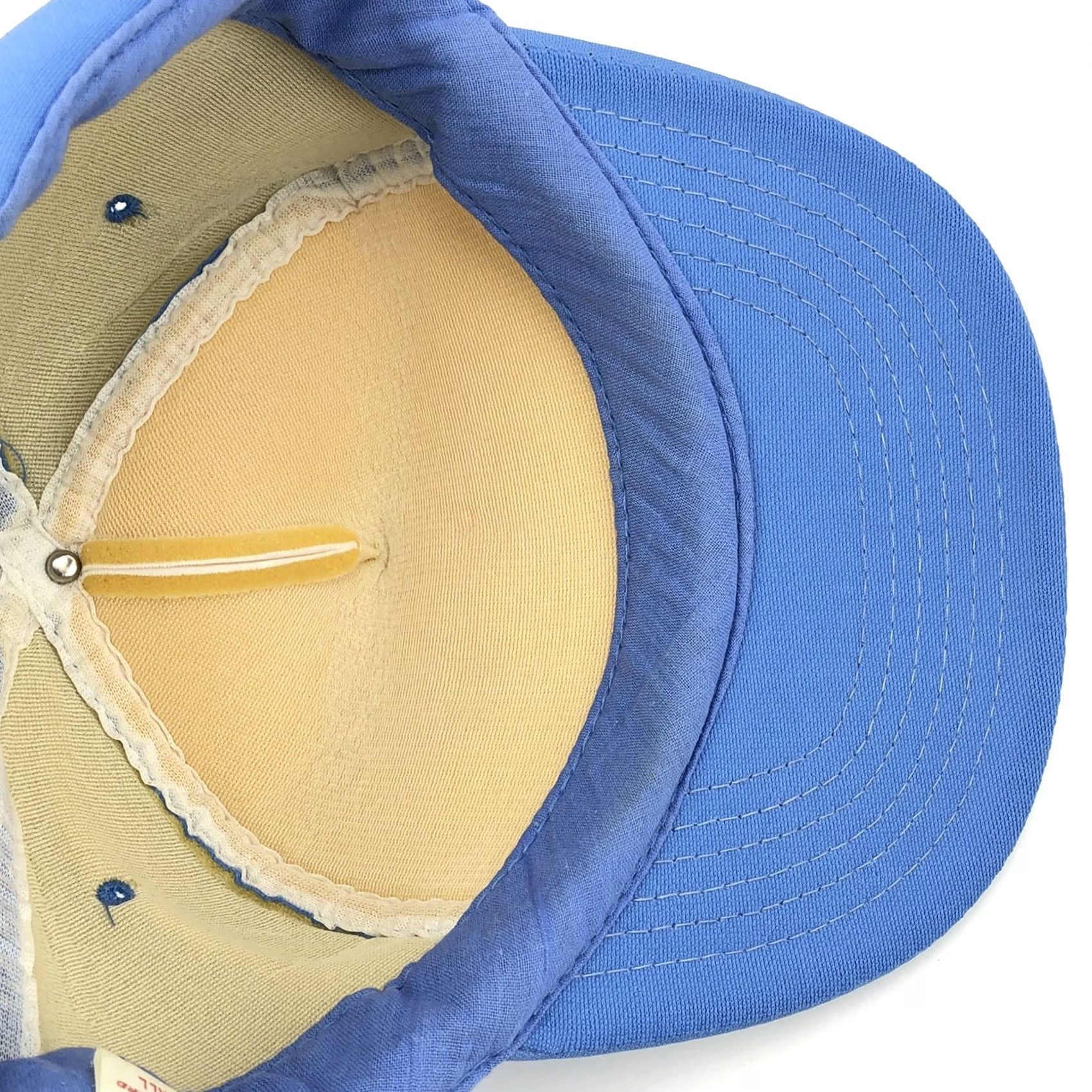 Vintage VINTAGE Blank Hat Blue White Trucker Cap Snap Back 80s 90s Plain Foam Adult Mens Size ONE SIZE - 6 Thumbnail