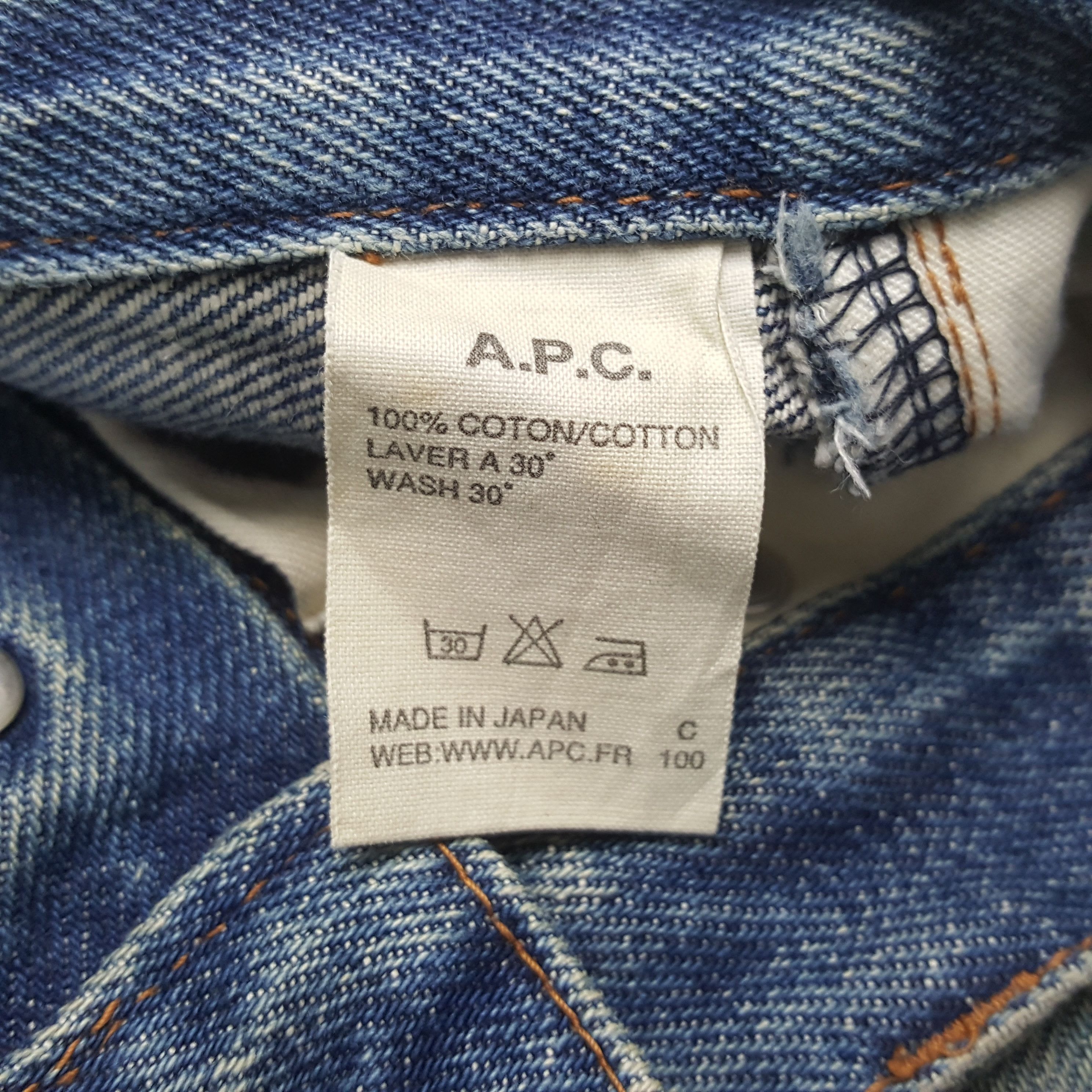 A.P.C. APC Selvedge Japanese Style Jeans RR21 Size US 31 - 14 Thumbnail