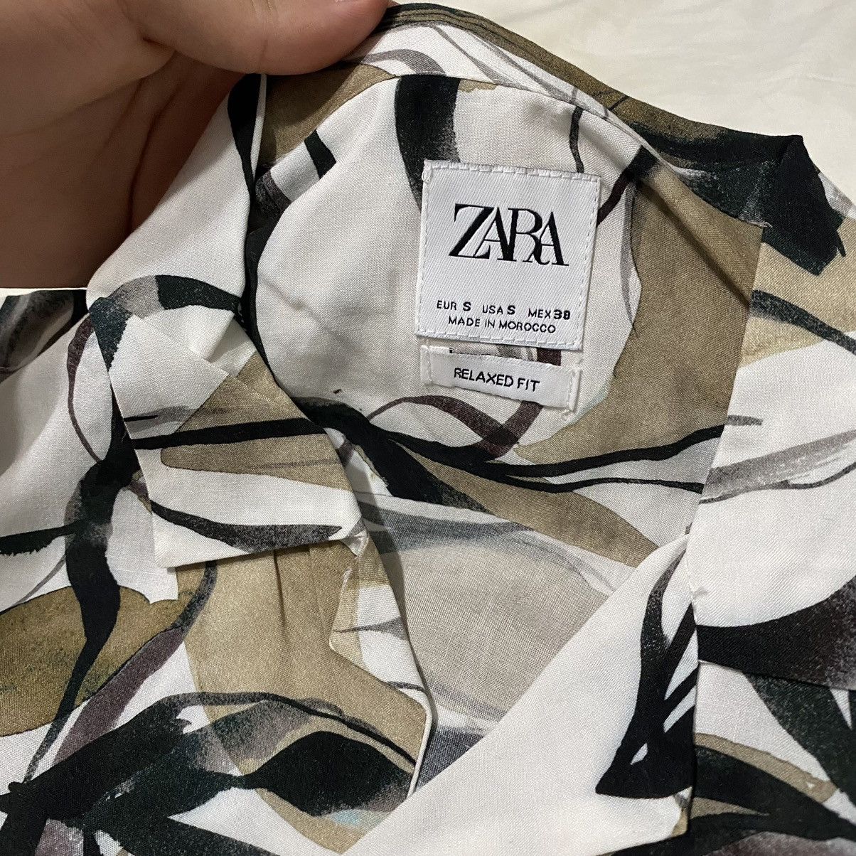 Vintage × Zara Zara Camp Collar Shirt Size US S / EU 44-46 / 1 - 5 Thumbnail