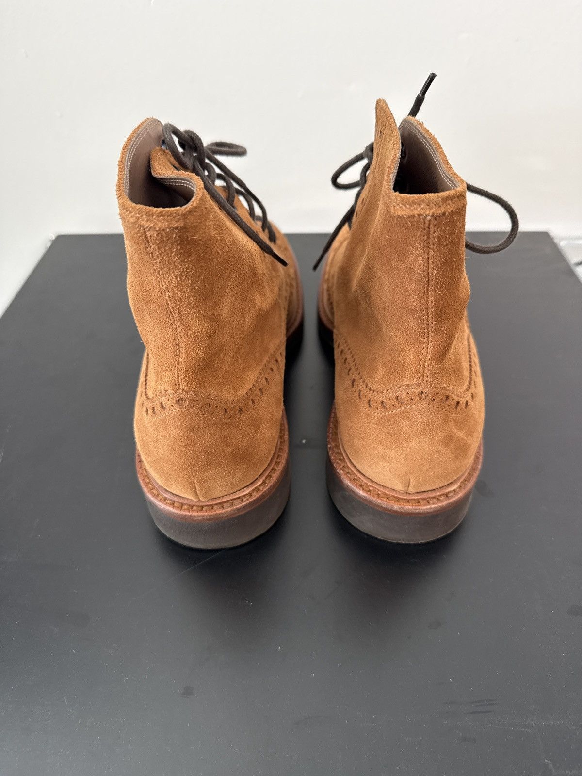 Brunello Cucinelli Brunello Cucinelli Suede Wingtip Brogue Derby Boots Size US 7.5 / EU 40-41 - 2 Thumbnail