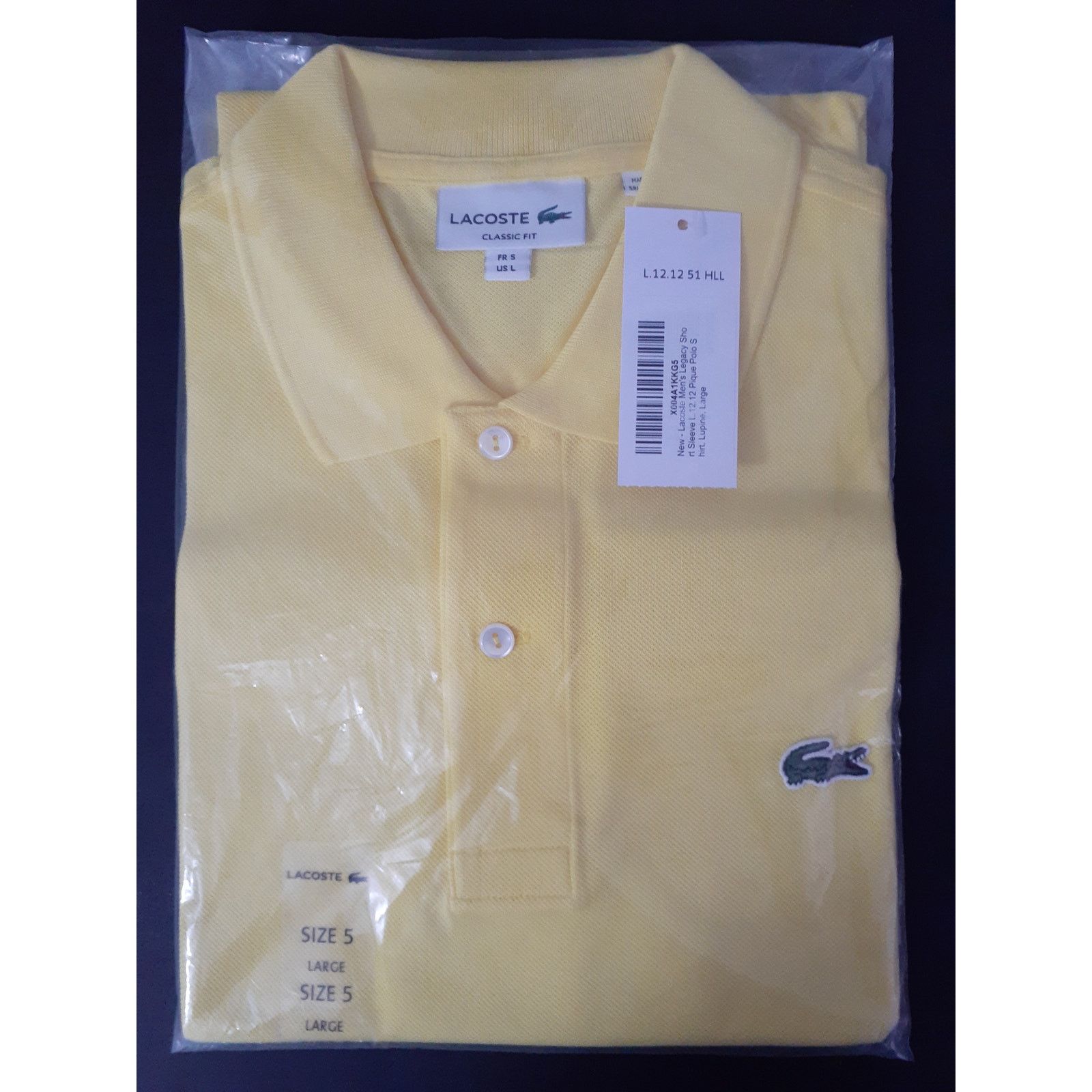 Lacoste Lacoste Mens Legacy Short L.12.12 Pique Polo Shirt Lupine L Size US L / EU 52-54 / 3 - 2 Thumbnail